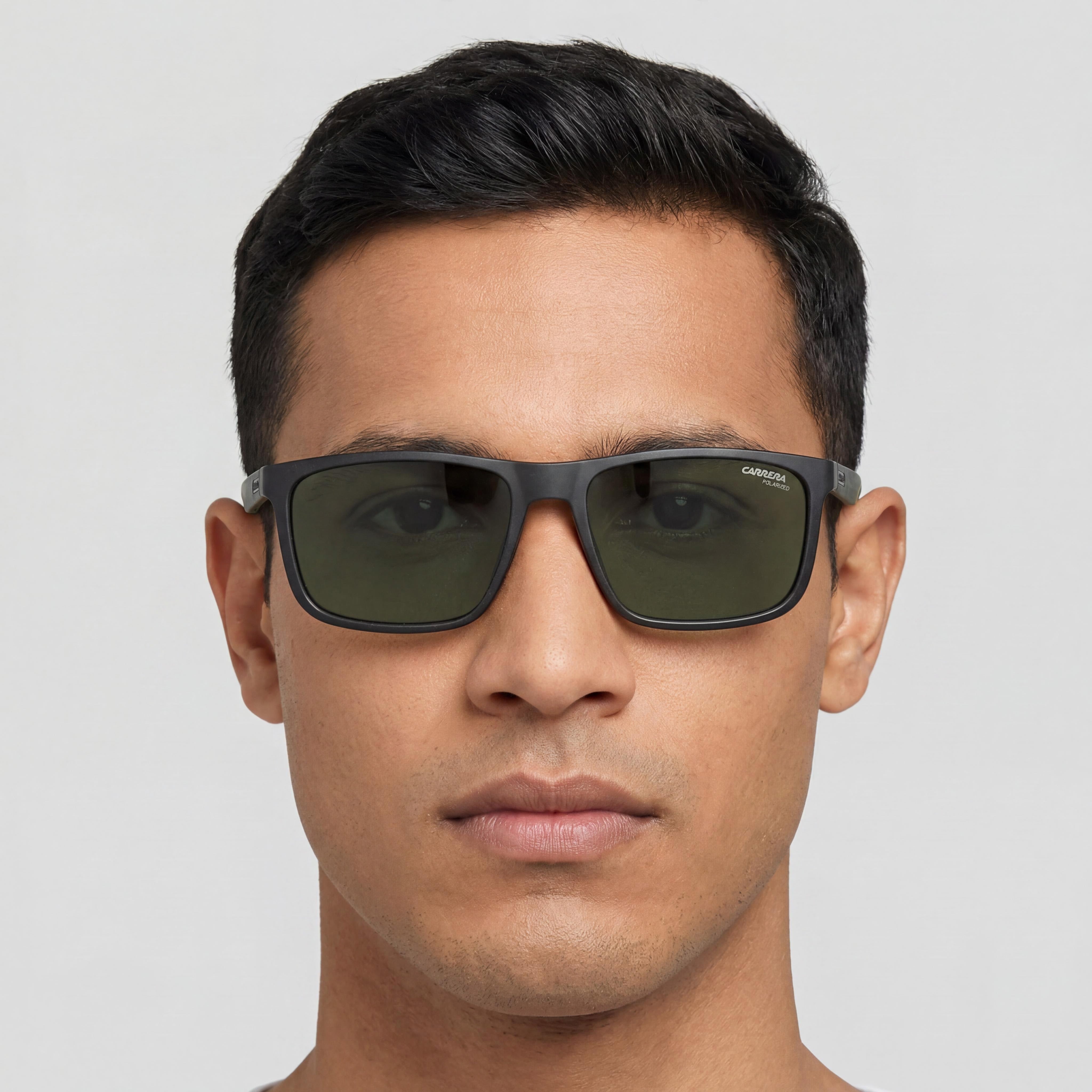 Gafas de sol Carrera para hombre 8047/S negras verdes con montura de poliamida y protección UV de 58 mm, Photo 5