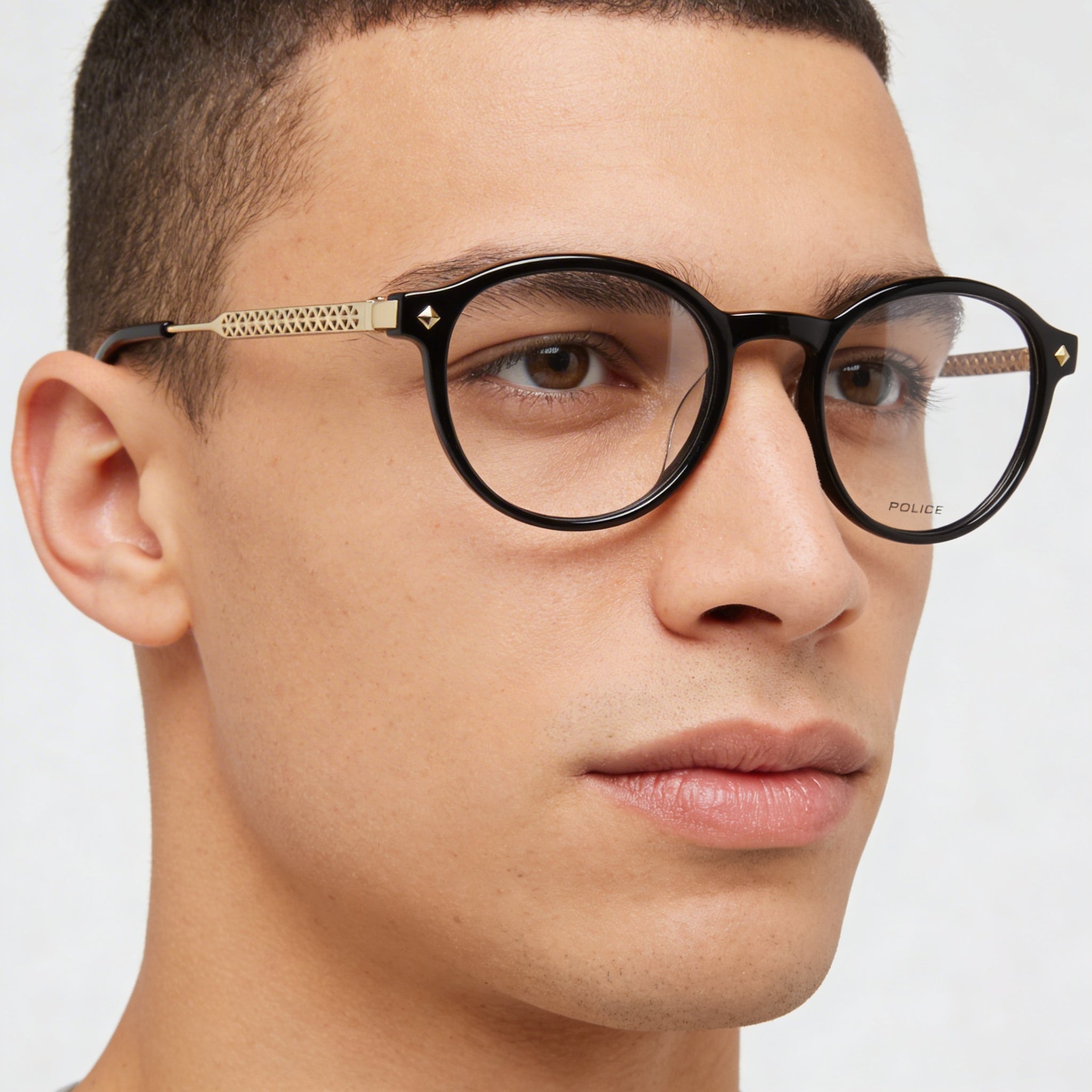 Gafas Police VPLG27 modernas para hombre, de acetato y metal, no polarizadas, de 49 mm, Photo 4