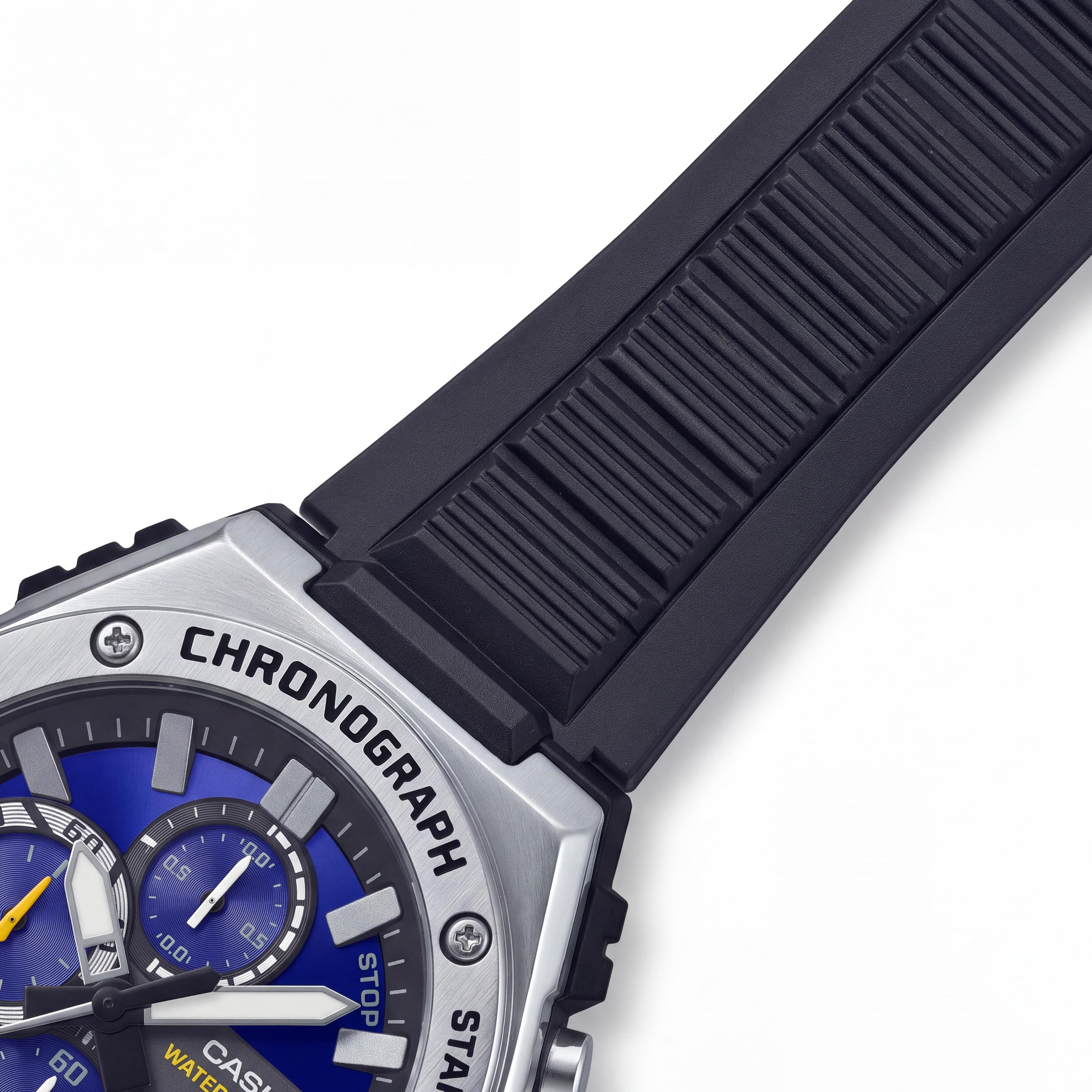 Casio MWA-300H-2AVDF Men's Chronograph Multi-Dial Analog Watch, Featuring Blue Dial and Black Resin Hook & Loop Band, Photo 3