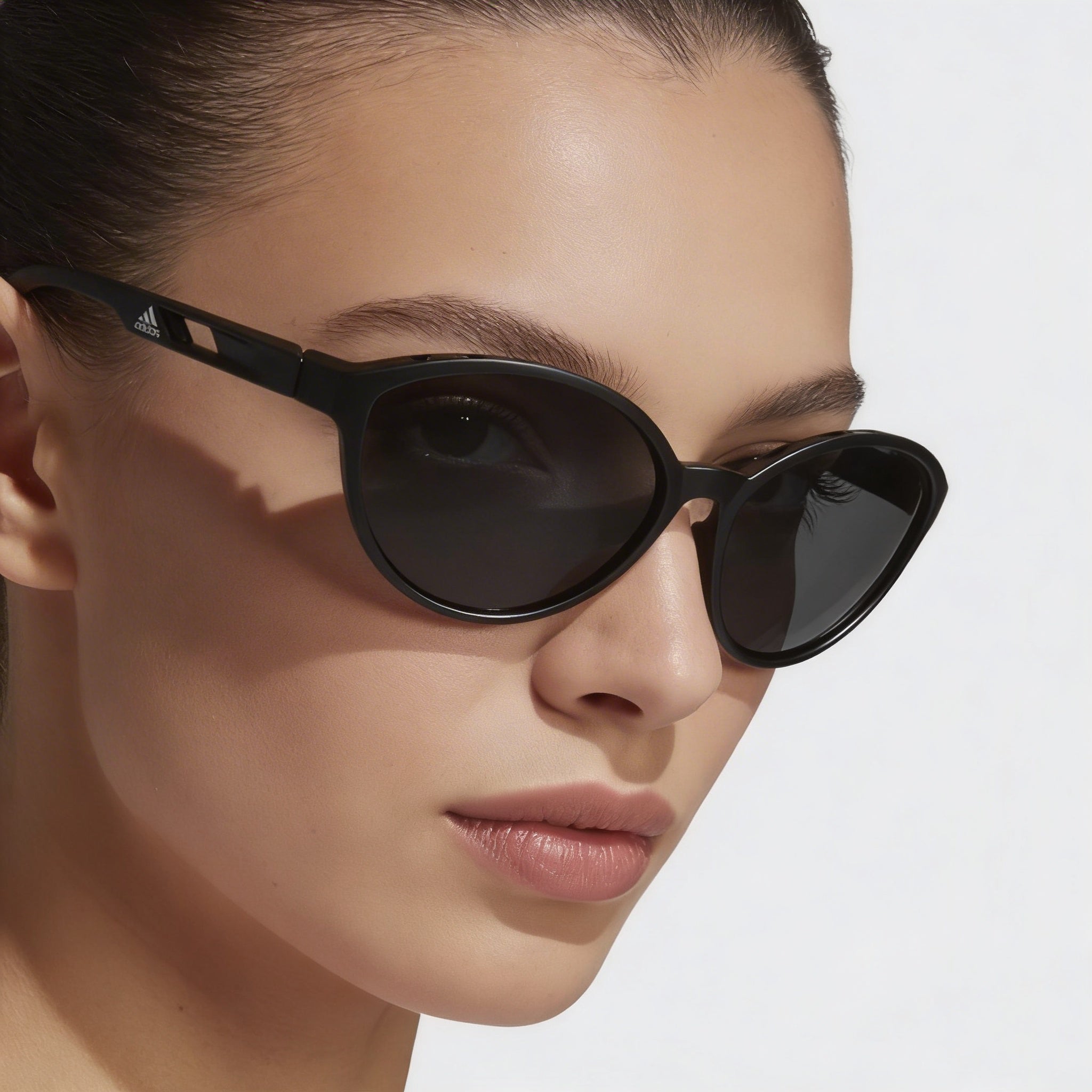 Adidas Sp0012 Gafas de Sol para Mujer, Montura de Plástico Negro Brillante, Lentes Grises Degradadas, Protección UV 61-16-125, Photo 5