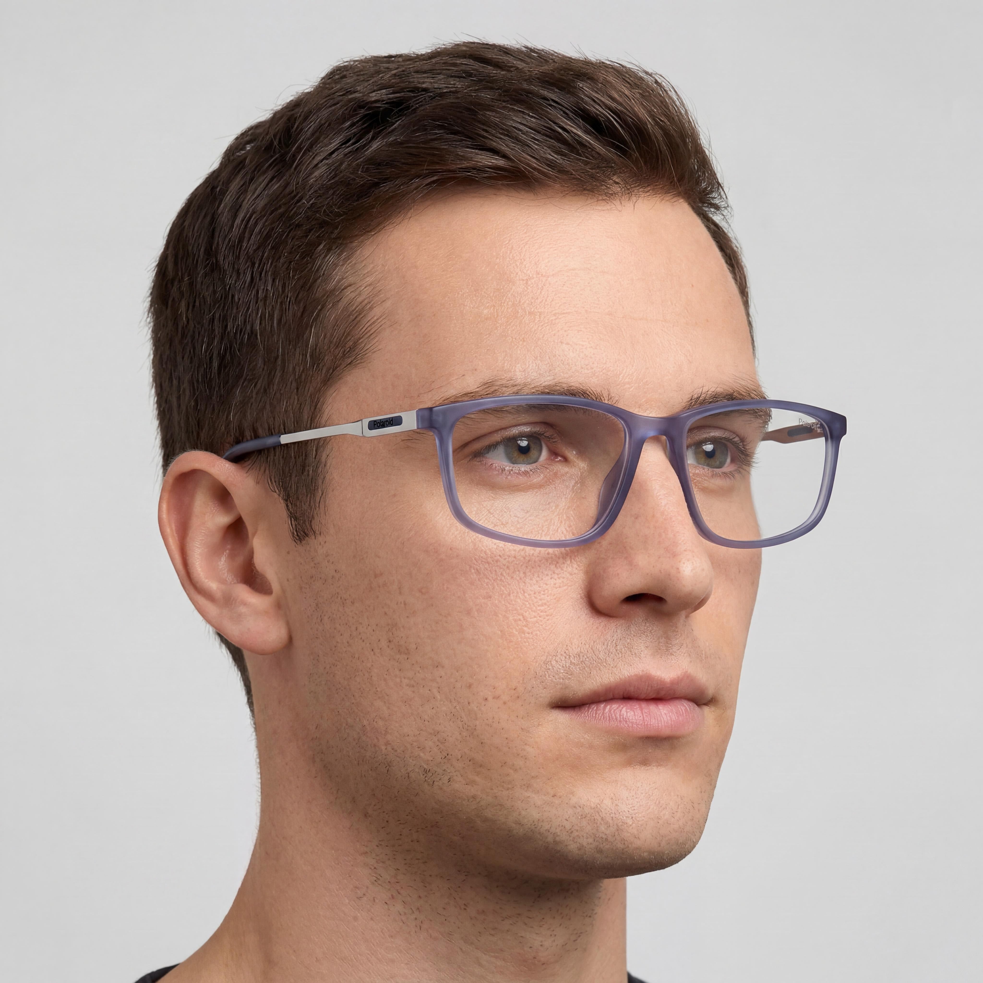 Polaroid Casual Men's Eco Polyamide Non-Polarized Sunglasses with Matte Blue Frame and Lenses 58mm, Photo 5