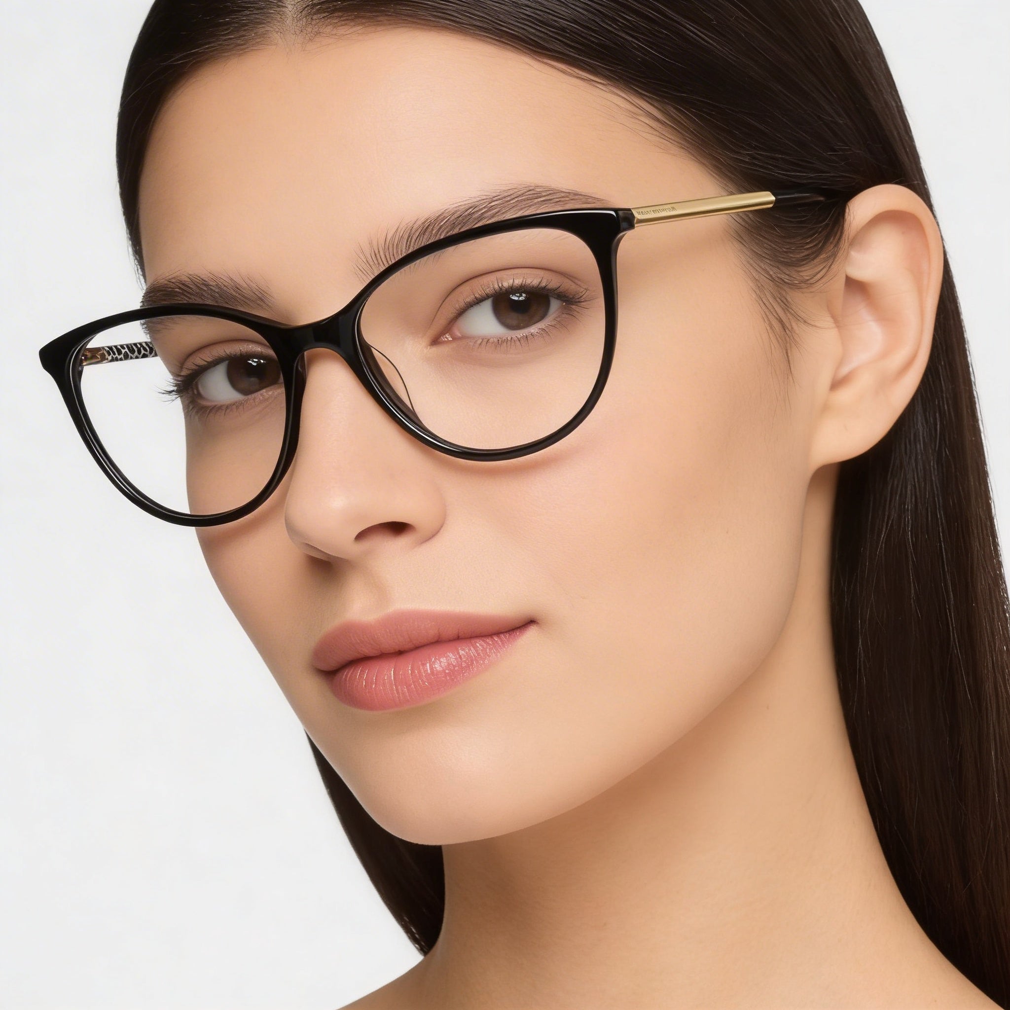 kate spade new york Kimberlee Women's Square Full Rim Black Gold Plastic Flex Hinge Optical Eyeglasses 52mm, Photo 4