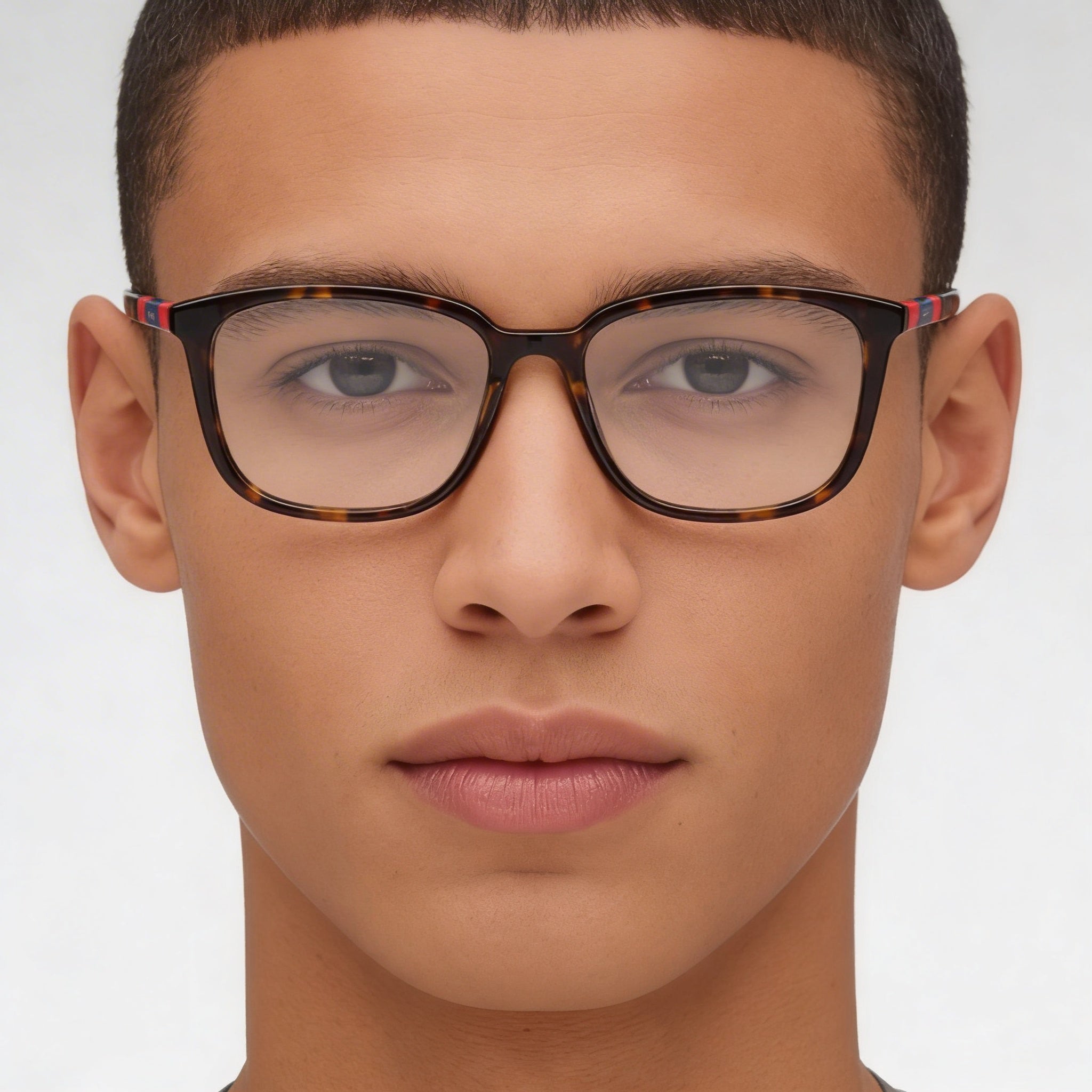 GANT Modern Men's Dark Havana Acetate Eyeglass Frames with Polycarbonate Lenses - 53mm Lens Width, Photo 5