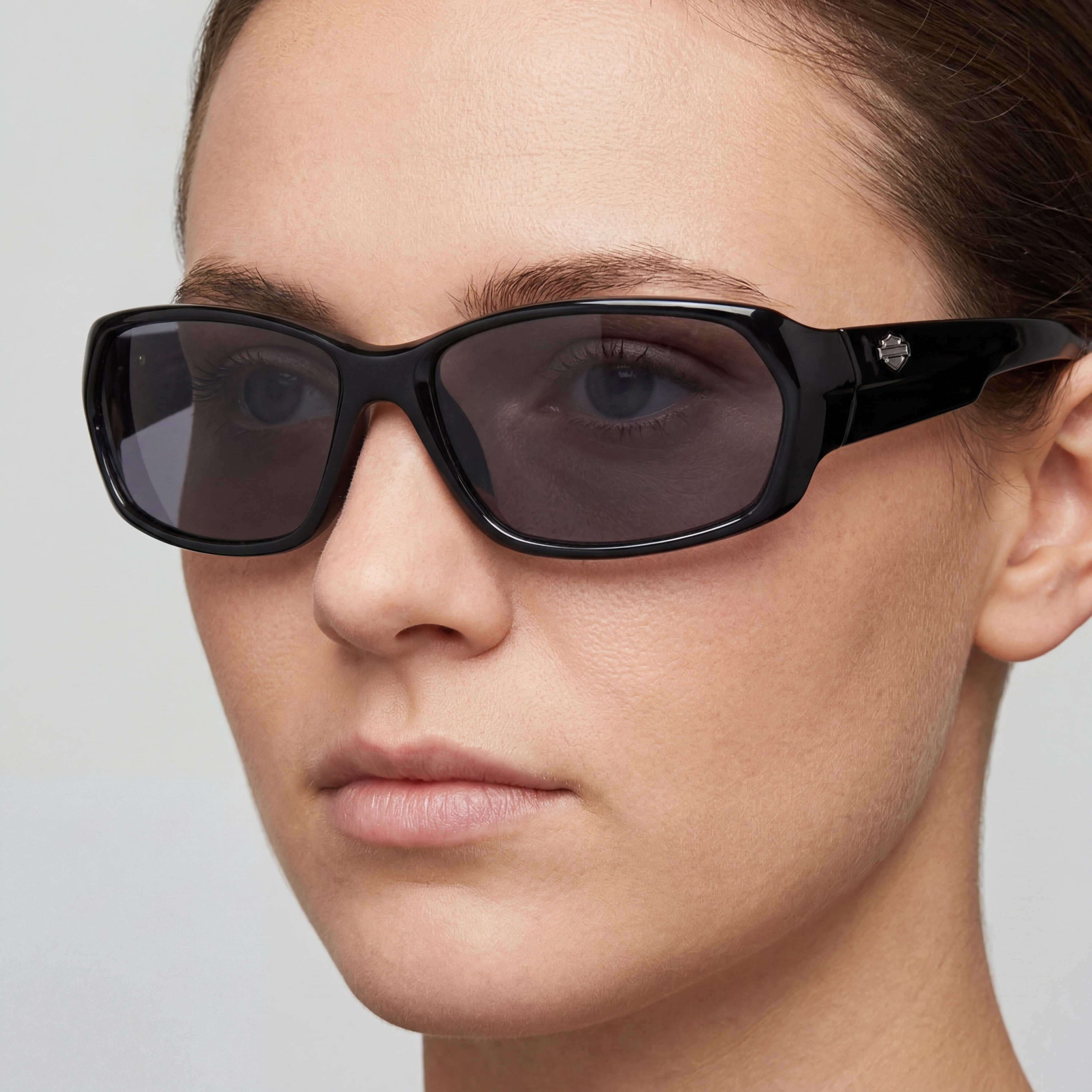 Harley-Davidson Classic Unisex Injected Shiny Black/Grey/Silver UV Protection Non-Polarized 63-13, Photo 4