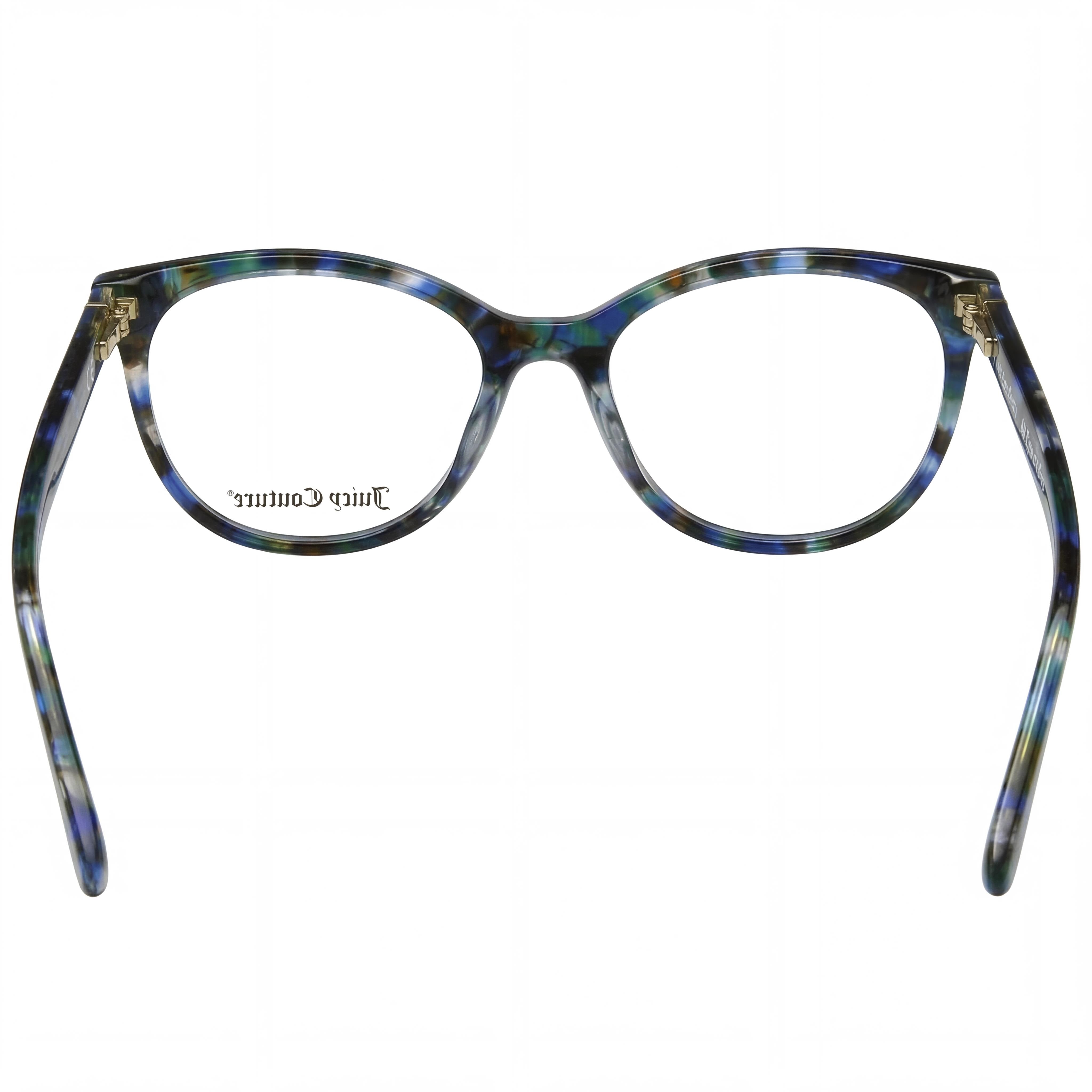 Gafas Juicy Couture Modern para mujer, montura de acetato en azul Habana con lentes de policarbonato, ancho de lente de 52 mm, Photo 3
