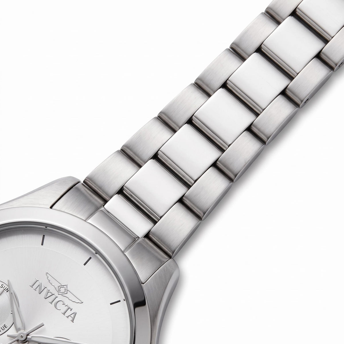 Reloj Invicta Angel para mujer de acero inoxidable plateado de 40 mm con cronógrafo de cuarzo suizo y pulsera, Photo 2