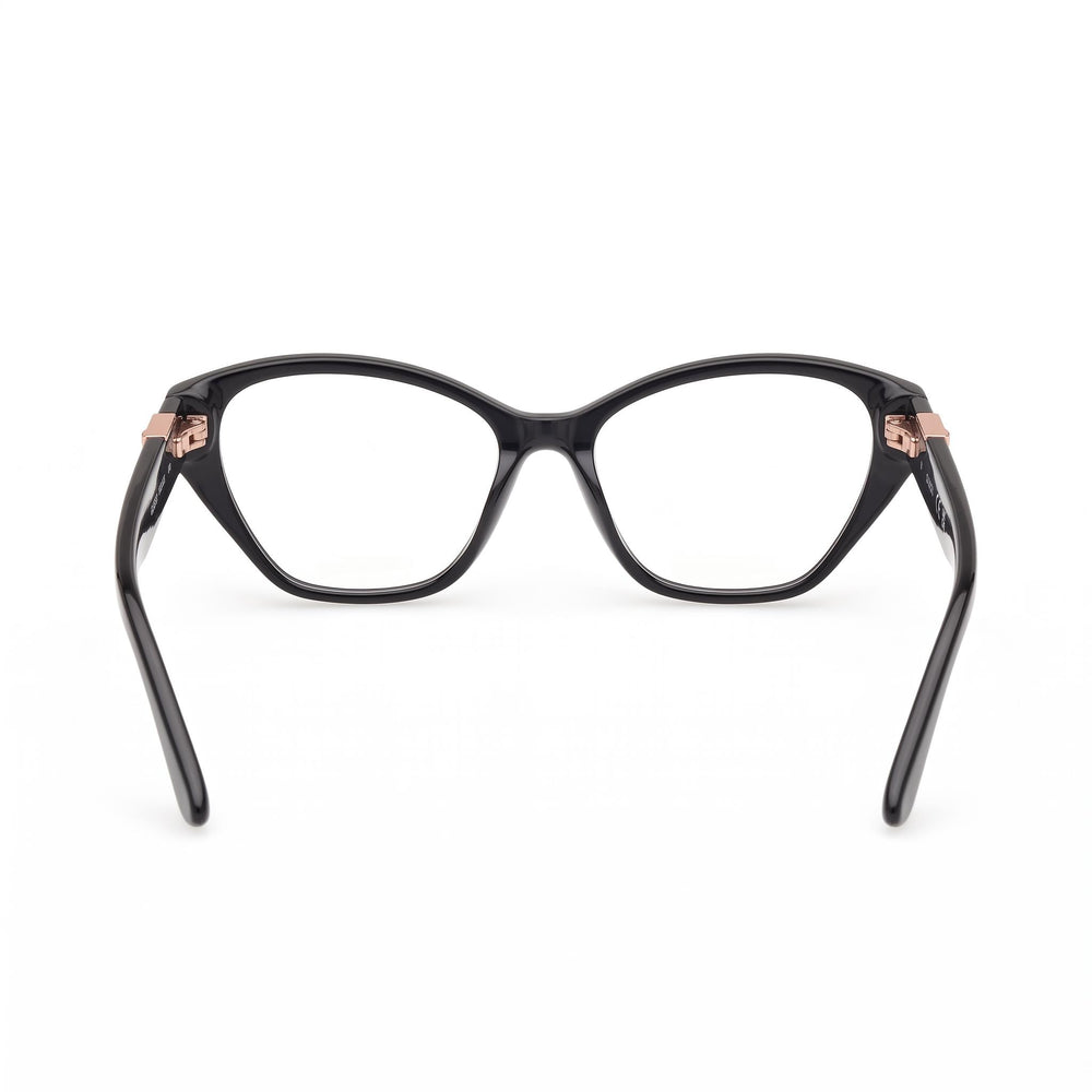 GUESS Gu50162 Women's Shiny Black Blue Frame 53mm Eyeglasses