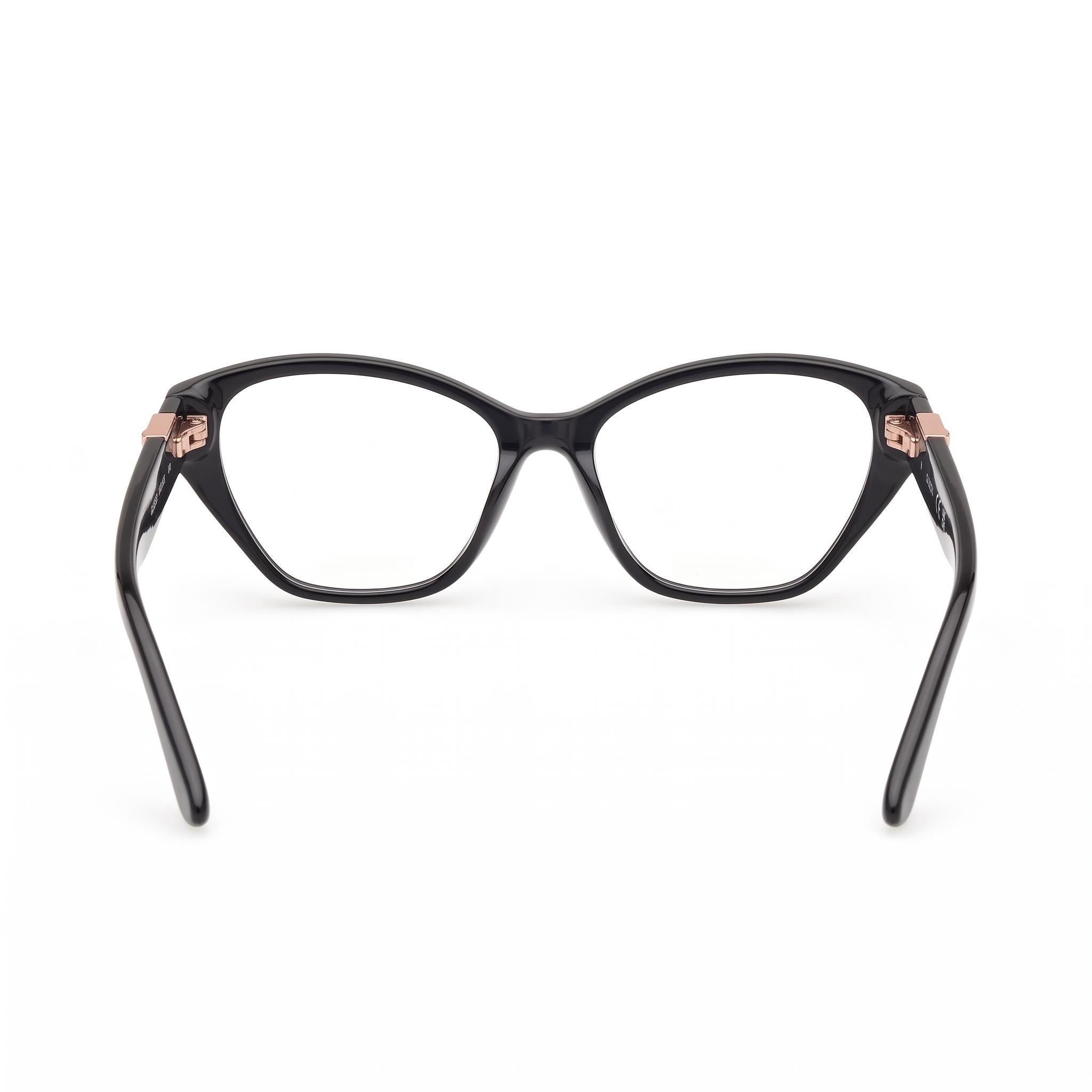 GUESS Gu50162 Women's Shiny Black Blue Frame 53mm Eyeglasses, Photo 3
