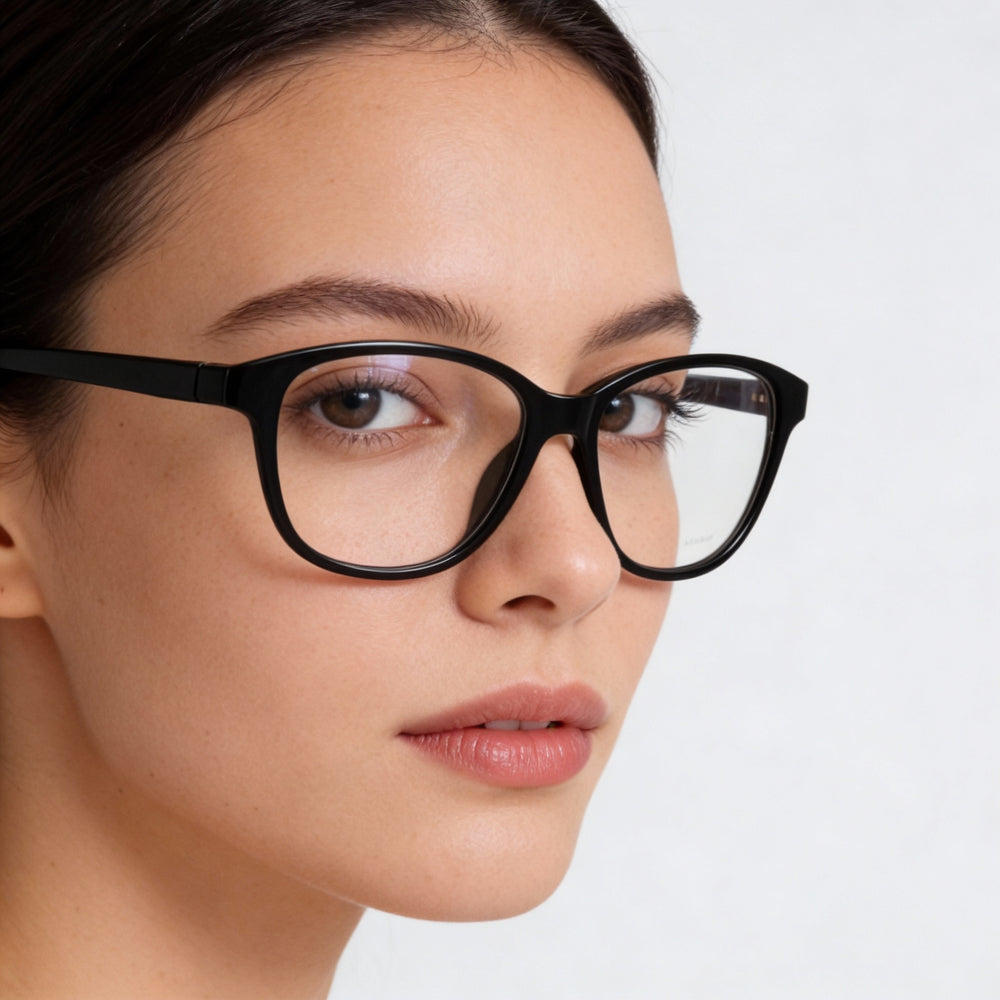 Gafas de sol Under Armour UA 5031 para mujer, montura de poliamida negra, lentes compuestas transparentes, 53 mm