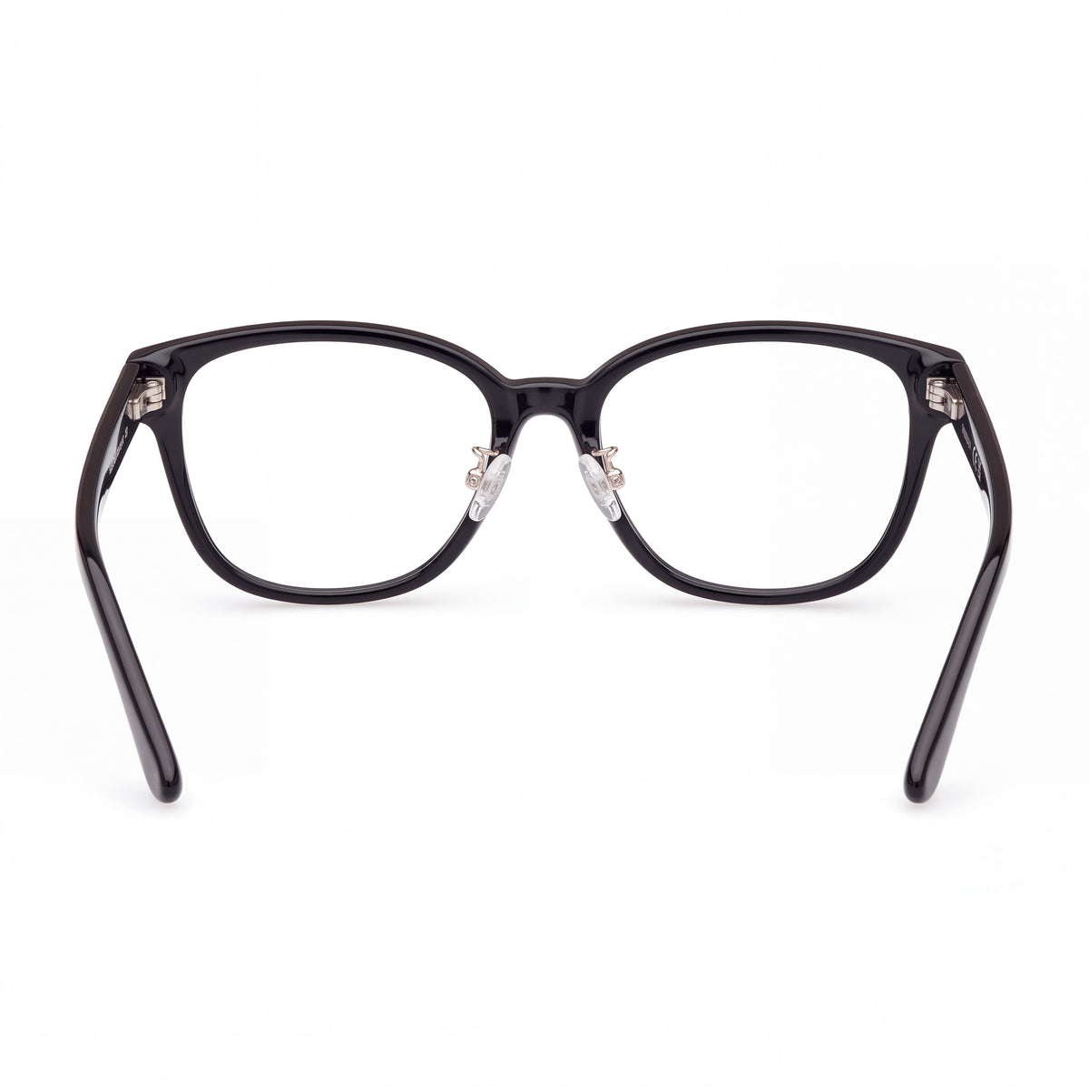 GUESS Gu2992-d Men's Shiny Black Plastic Frame Eyeglasses with Clear Lenses, 54mm Lens Width, Photo 3