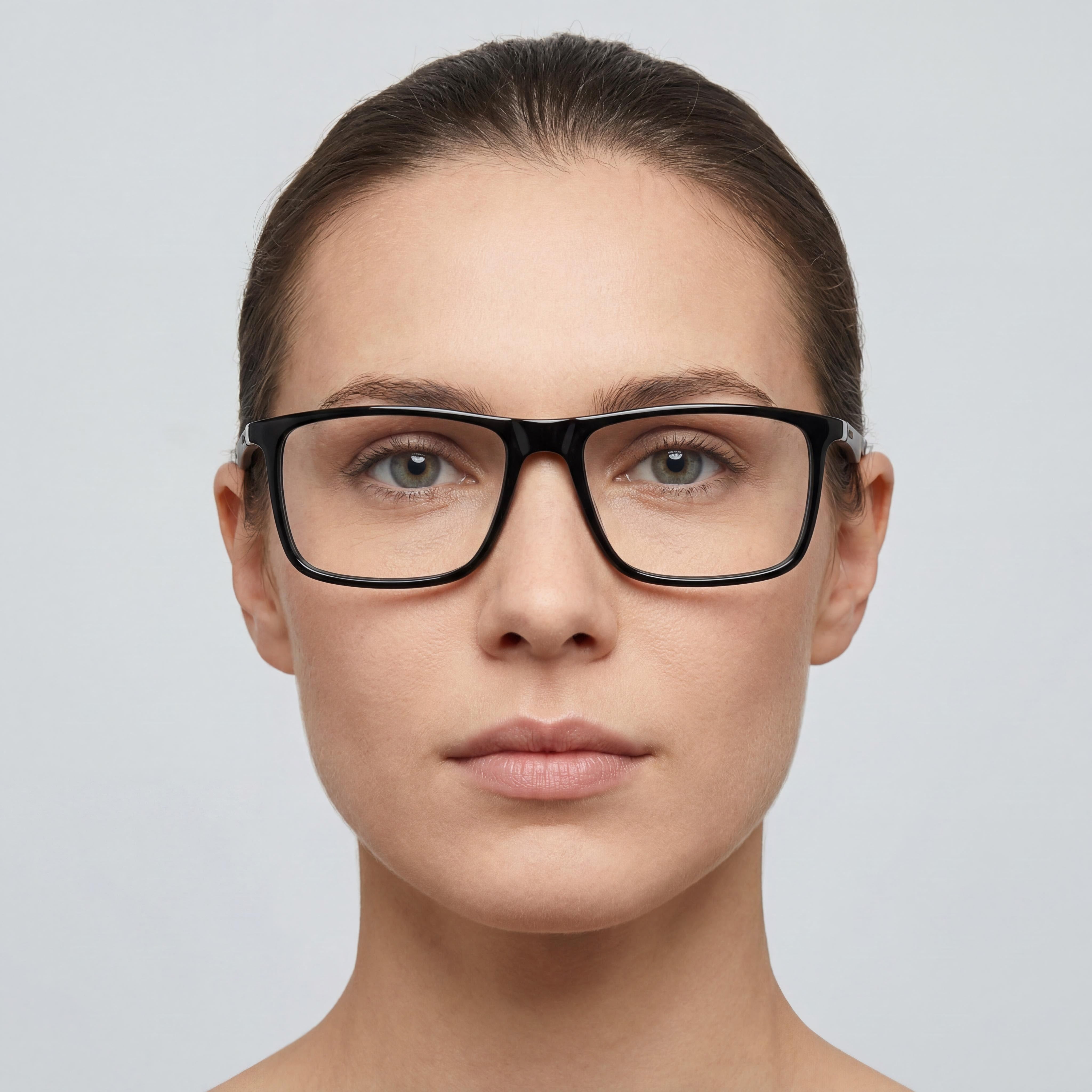Carrera 8862 Gafas unisex de plástico negro listas para graduar con lentes de policarbonato, 55 milímetros, Photo 5