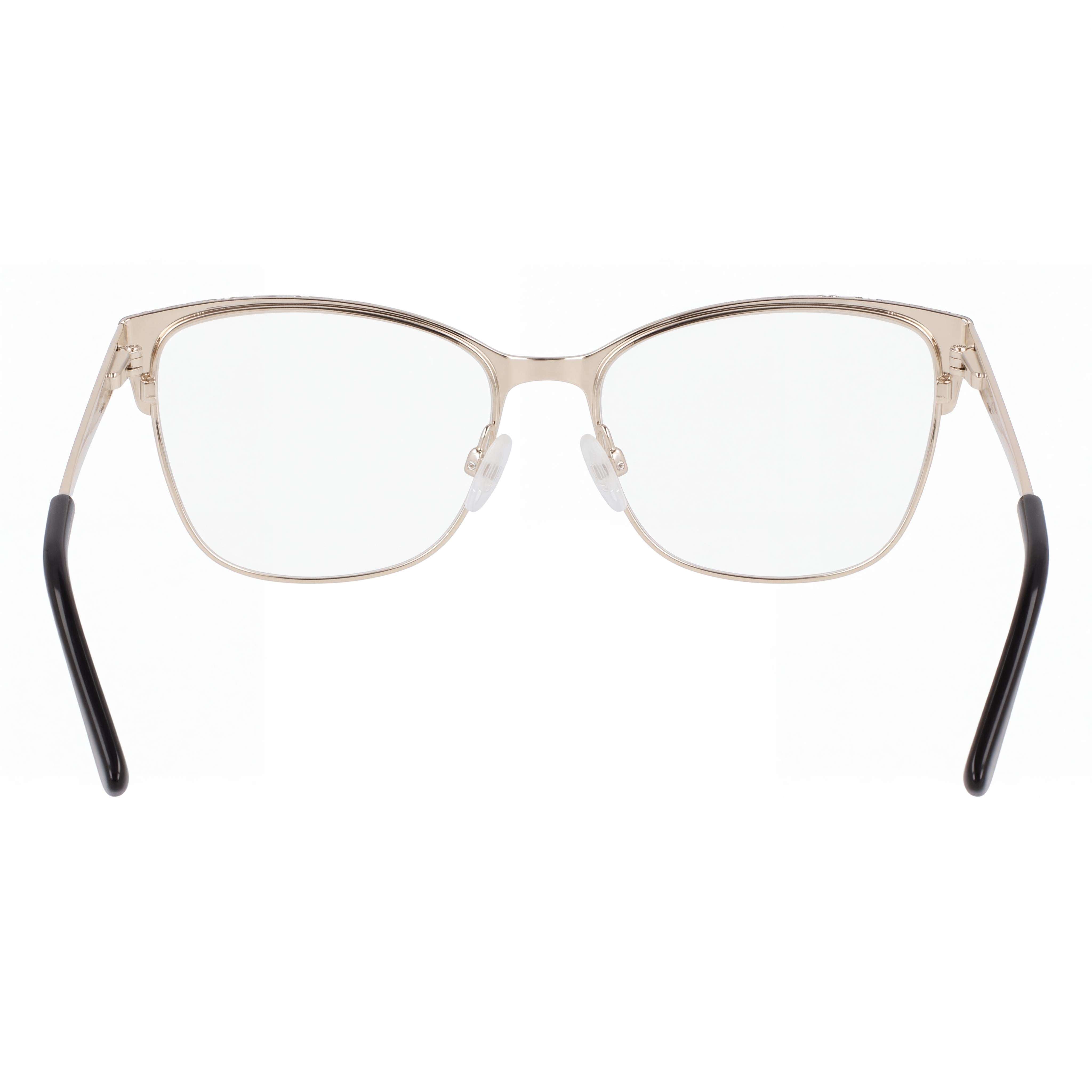 BEBE Bb5221 Men's Acetate Eyeglasses - Jet Lace Frame with Clear Polycarbonate Lenses, 52mm, Photo 3