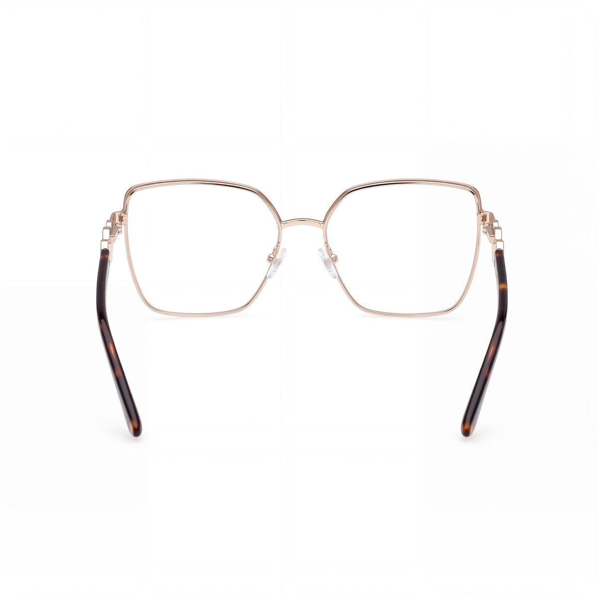 GUESS Gu50229 Metal Non- Women's Eyeglasses Matte Beige Dark Havana Lens Width 57mm, Photo 3