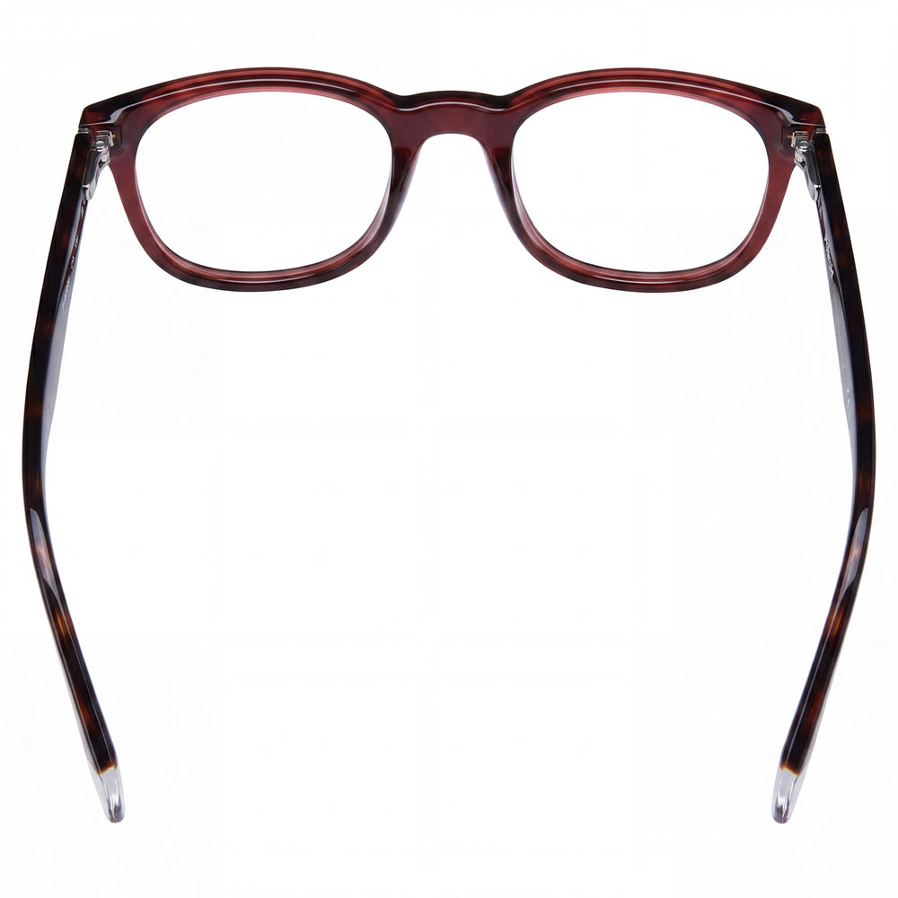 Gafas Polaroid Modern para mujer, montura de acetato roja, lentes rojas sin policarbonato, talla 50-21-145 mm