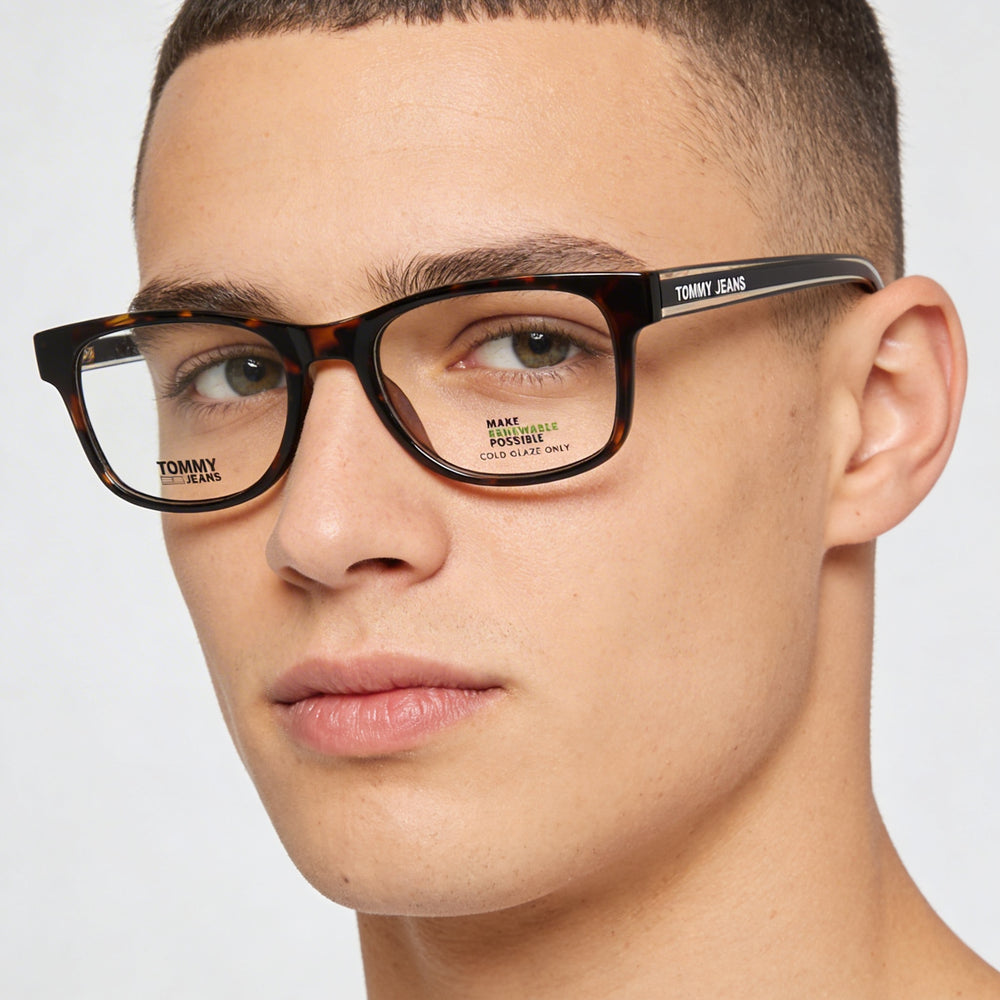 Tommy Hilfiger Modern Men’s Injected Frame Eyewear in Havana with Non-Polarised Polycarbonate Lenses 52mm