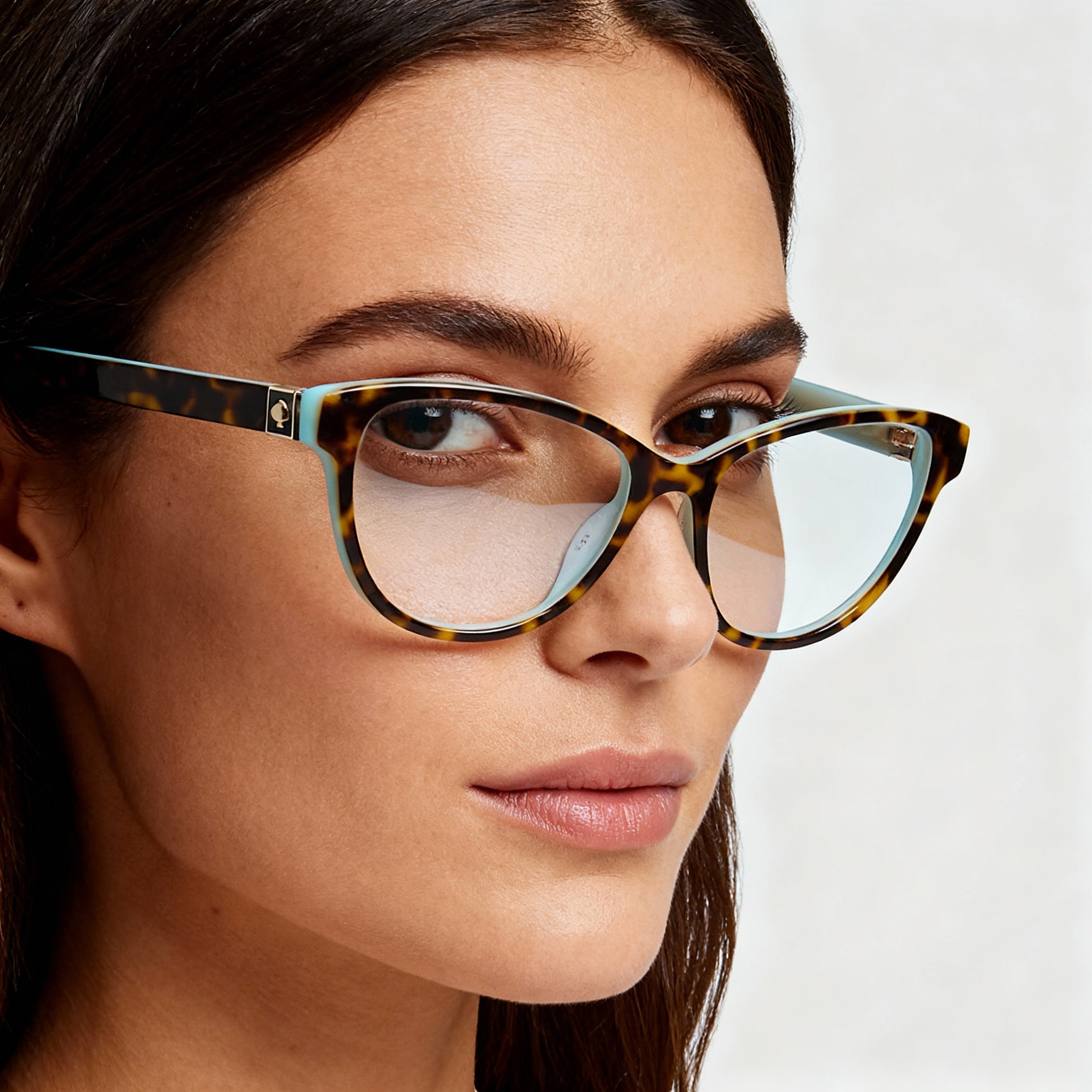 kate spade new york Tailynn Women's Modern Acetate Frame Eyeglasses Non Polarized Havana 52mm, Photo 3