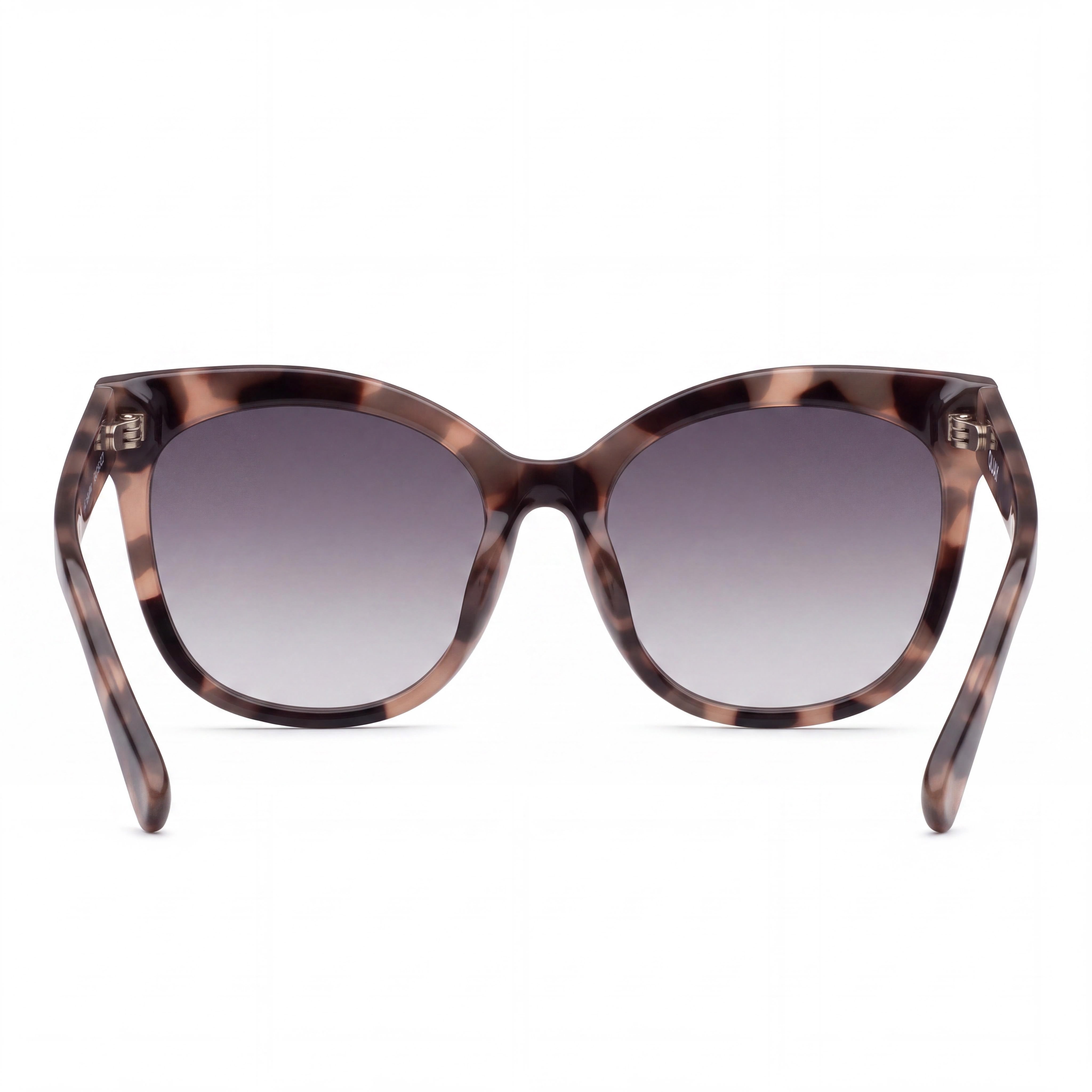 QUAY AUSTRALIA Cat Eye Women's Milk Tortoise Smoke Plastic Frame with Smoke Lenses, UV Protection, 59mm, Photo 3