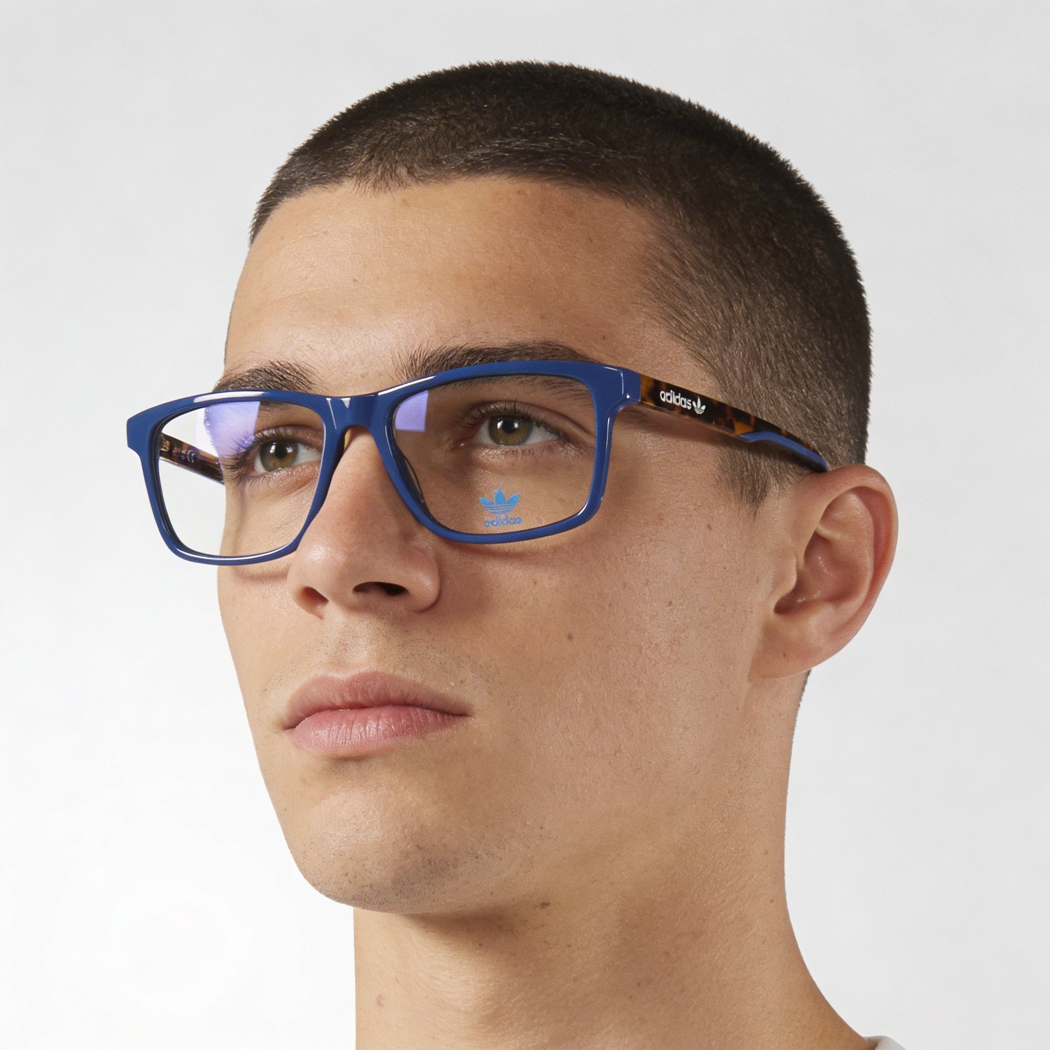adidas Originals Casual For Men Shiny Blue Titanium Stainless Steel Acetate Optical Frames 53mm, Photo 4