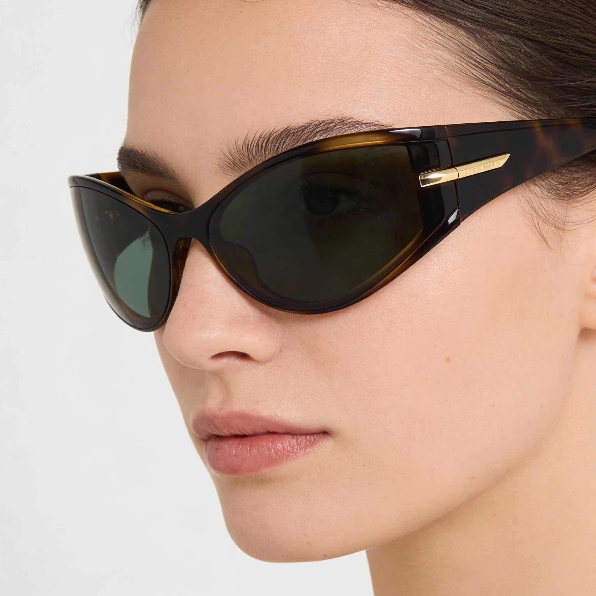 Gafas de sol Givenchy Casual para mujer, montura de plástico azul claro, lentes verdes, protección UV 400, 75-16-120 mm, Photo 4