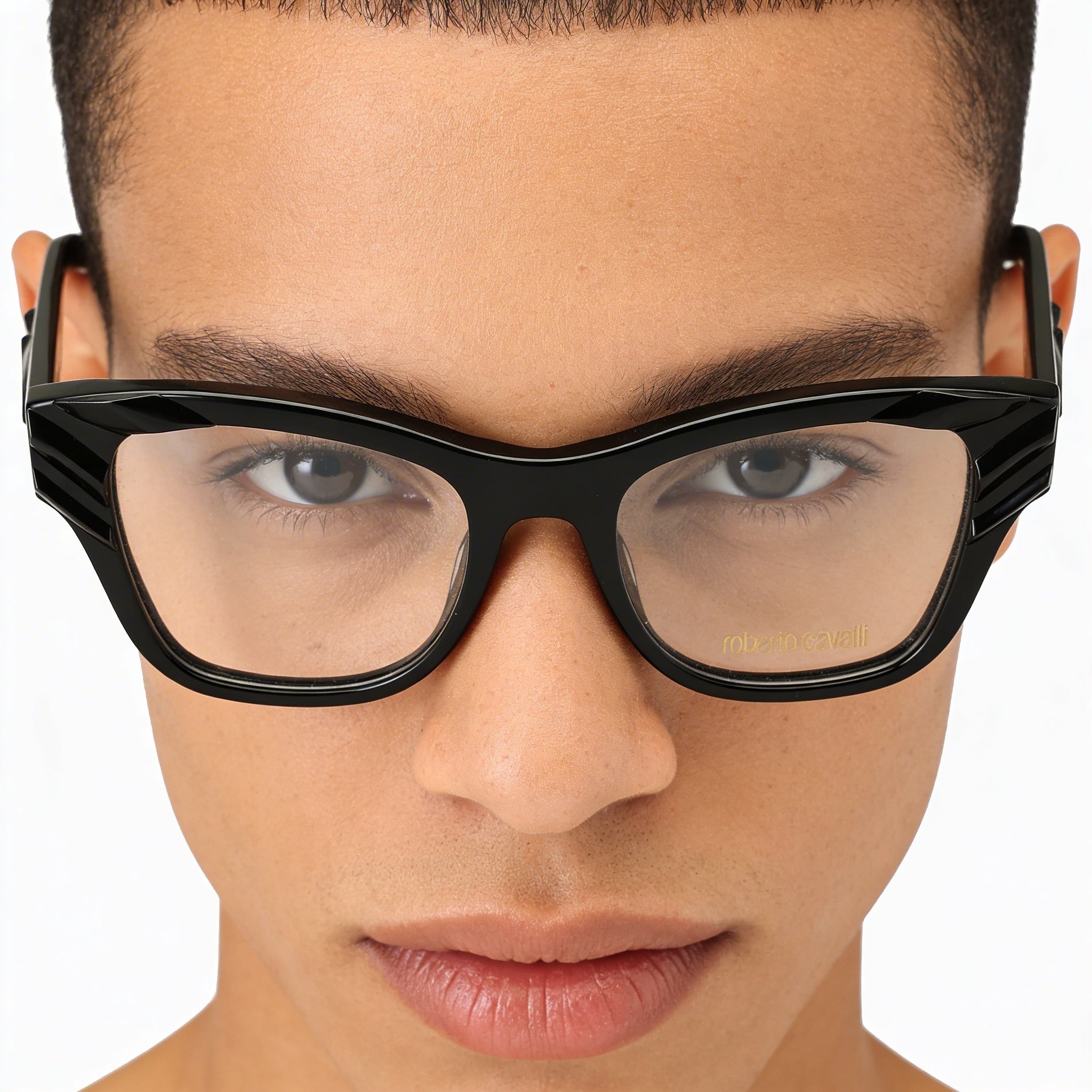 Roberto Cavalli Unisex Eyewear, crafted with a Multicolored Frame and White Glass Lenses, Photo 4