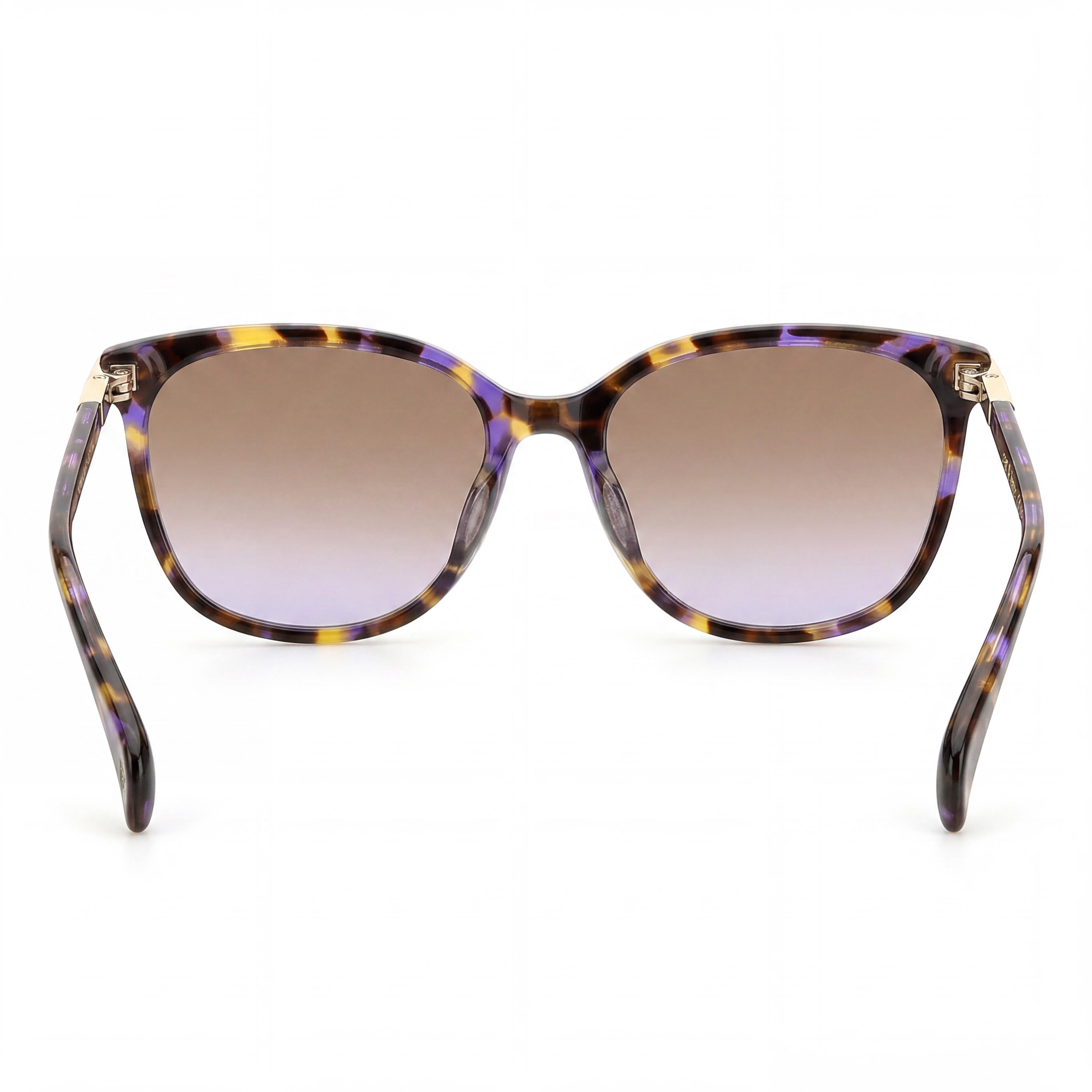 Gafas de sol para mujer rag & bone con montura rectangular de acetato y protección UV color marrón violeta habano 55 mm, Photo 3