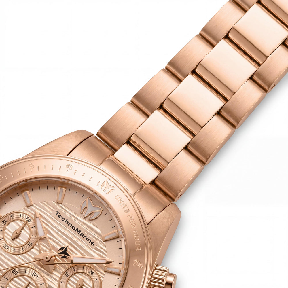 Technomarine Manta TM-219017 Women's 38mm Stainless Steel Water Resistant Watch with Rose Gold Dial