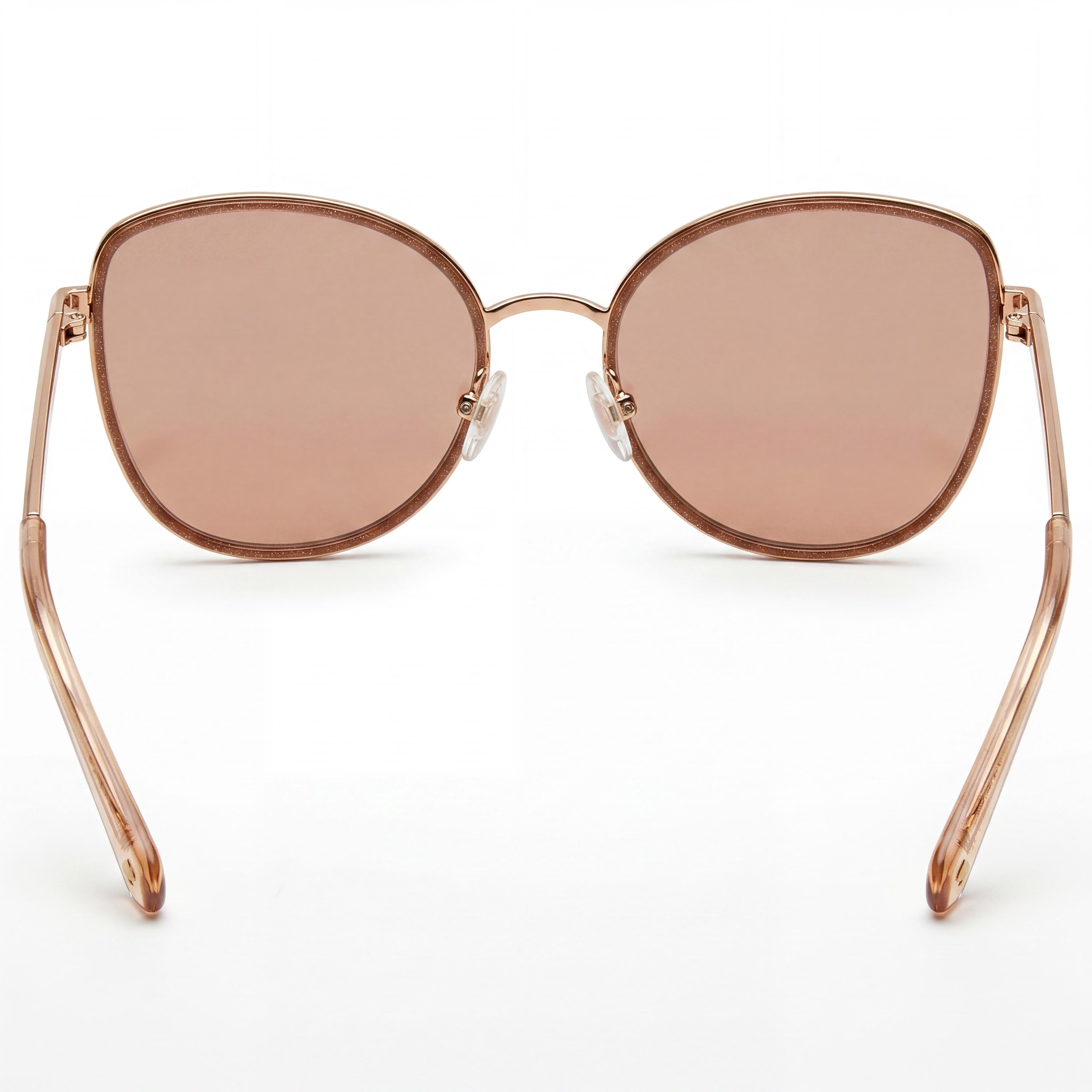 Gafas de sol Kate Spade New York Maryam/G/S de acero inoxidable dorado y rojo para mujer con lentes de espejo plateado degradado marrón, protección UV y no polarizadas de 56 mm, Photo 3