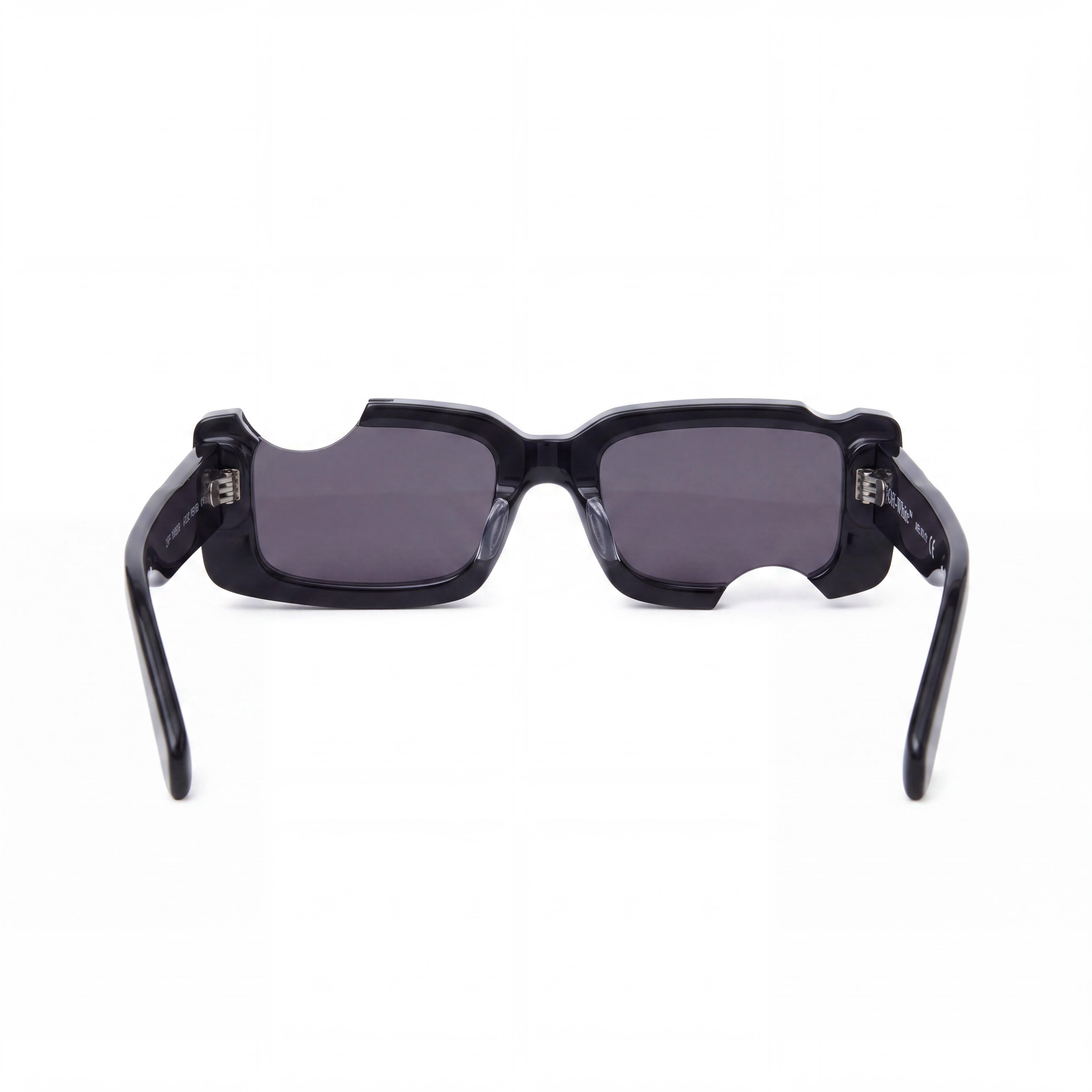OFF-WHITE OERI006 1007 Modern Unisex Black Acetate Frame Grey Lens Sunglasses 50-20-150, Photo 4