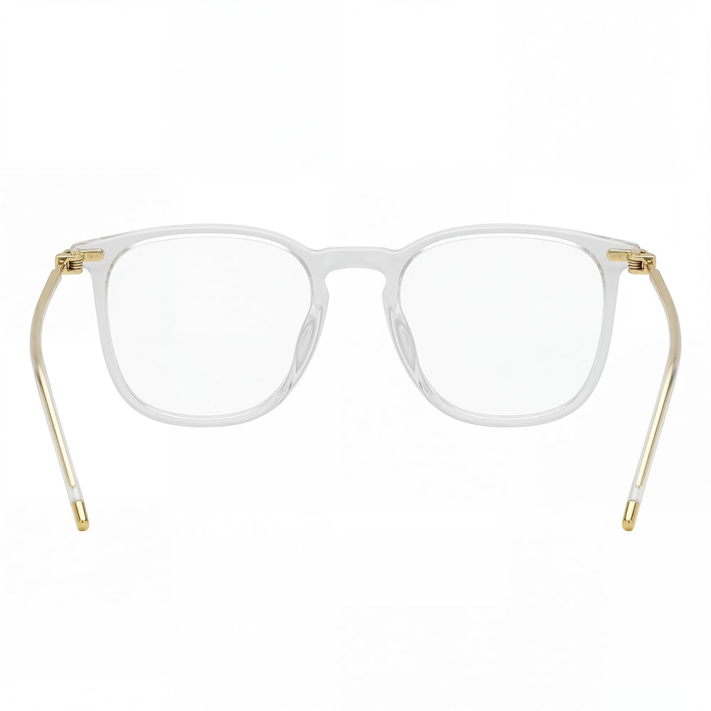 Gafas BOSS Audio Systems Casual para mujer con montura de acetato transparente y lentes de protección UV no polarizadas de cristal de 50 mm
