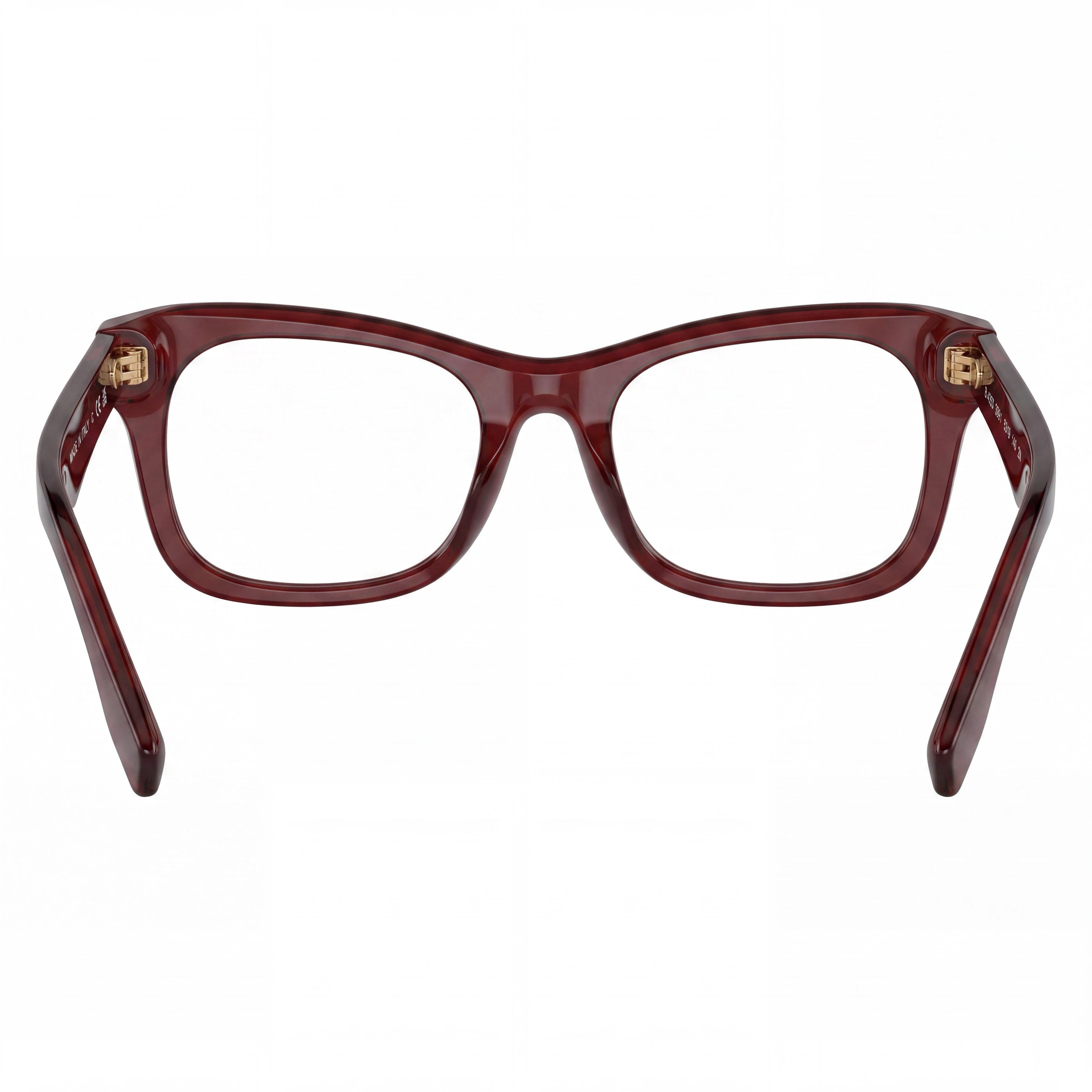 Burberry Classic Red Unisex Eyeglasses Frame, Red - Prescription Ready Optical Glasses with Clear Demo Lenses, Photo 4