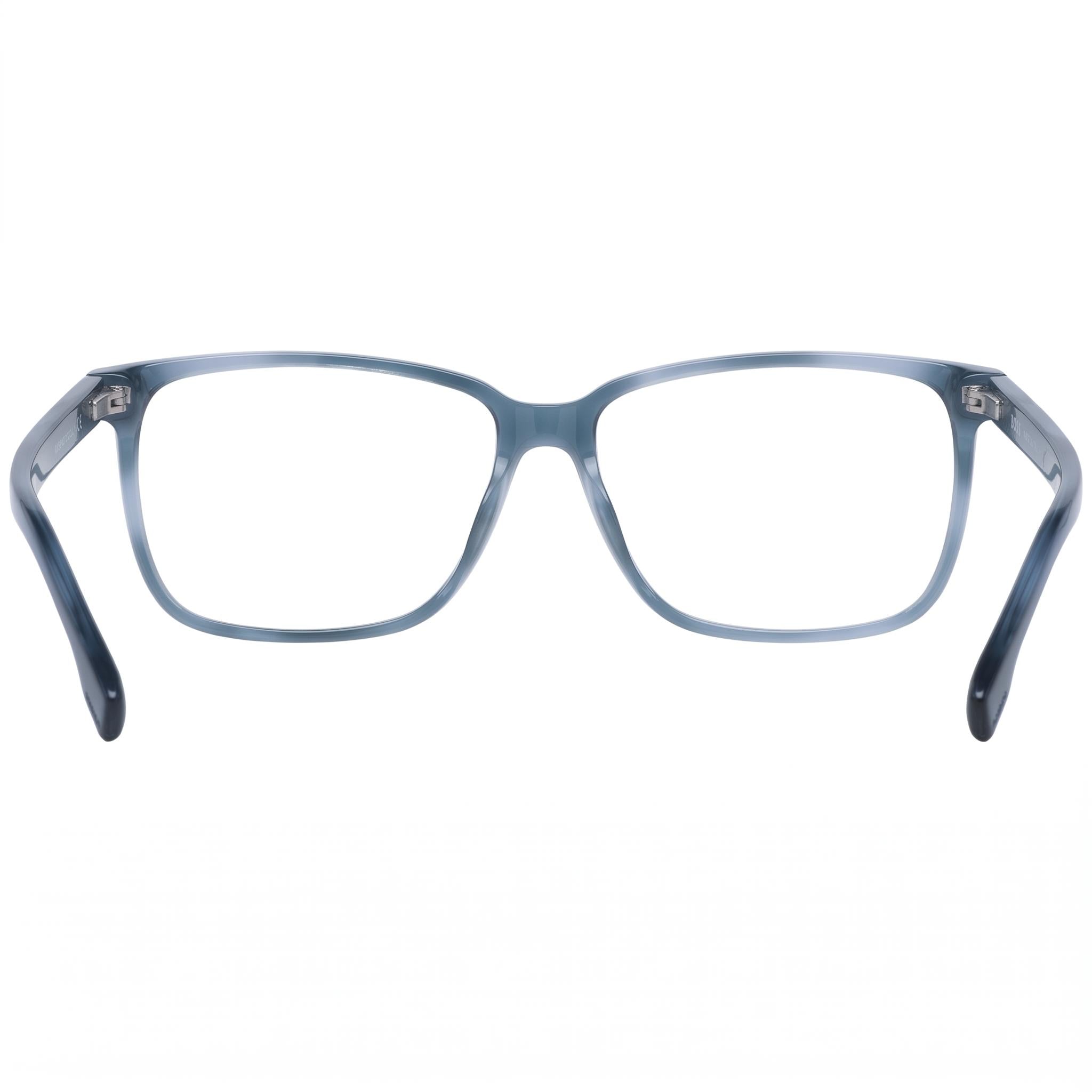 Hugo Boss Boss 1300/U Unisex Plastic Blue Havana Frame Polycarbonate Transparent Lenses 57mm, Photo 4