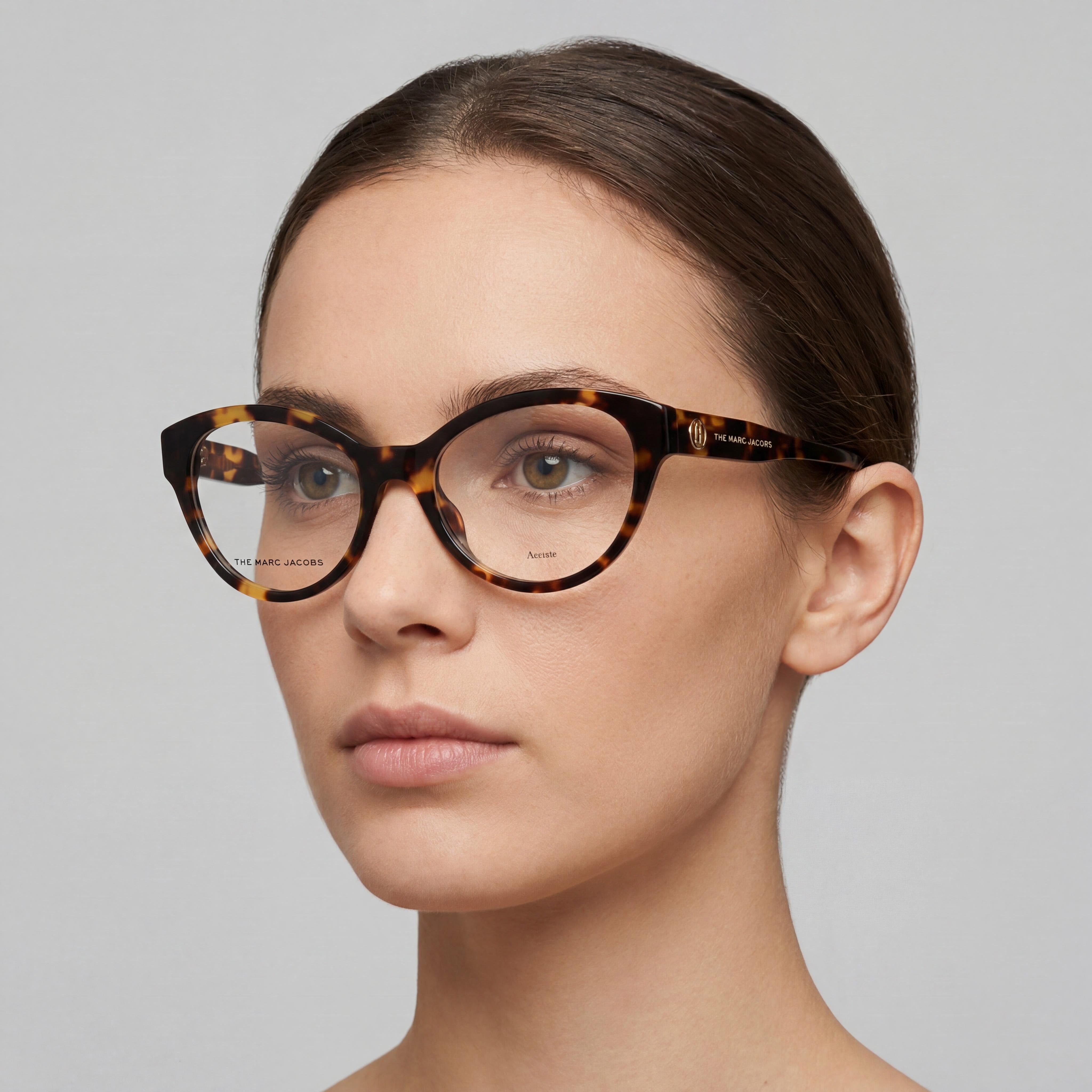 Marc Jacobs Modern Women's Acetate Frame Sunglasses in Havana with Non-polarized Polycarbonate Lenses, 52mm Lens Width, Photo 4