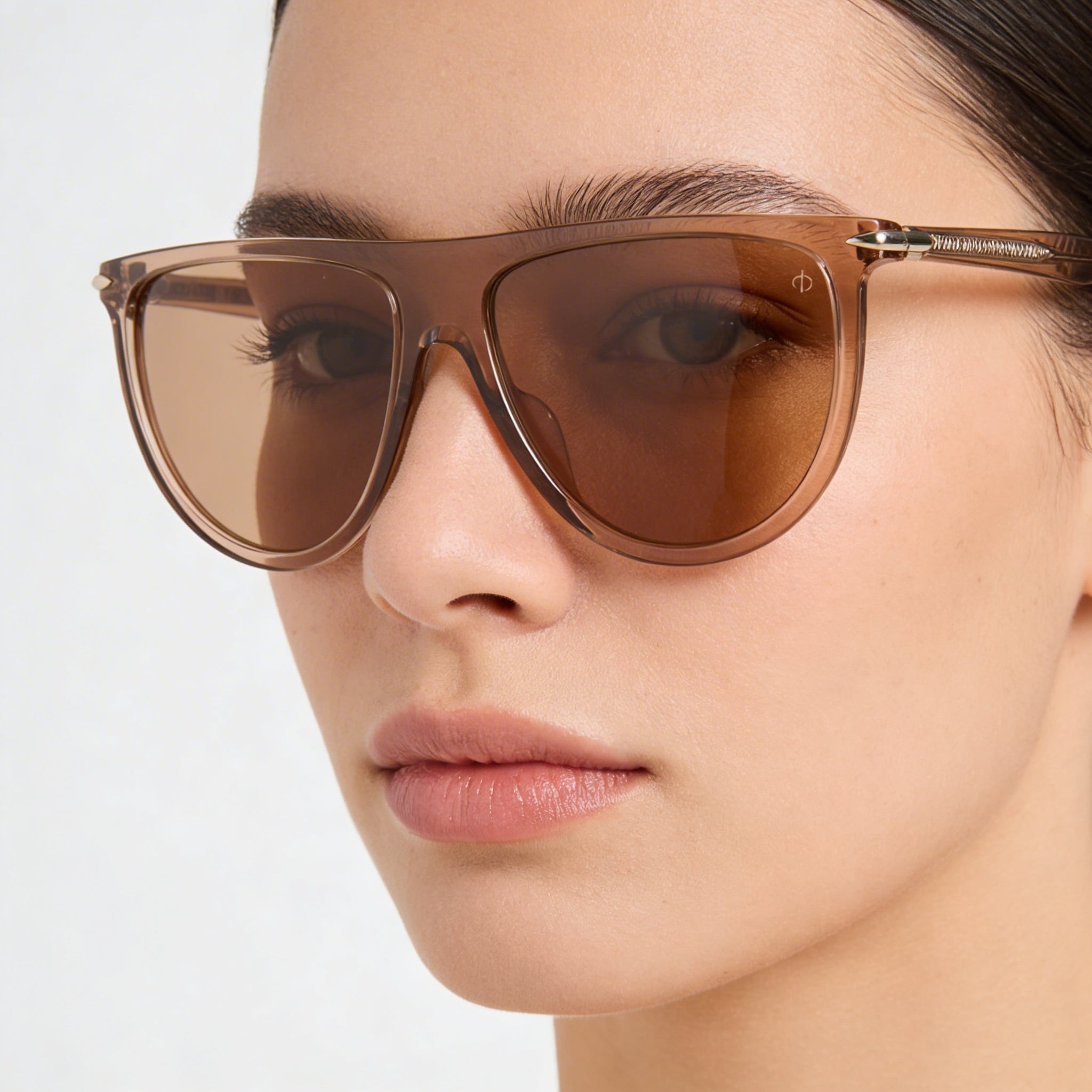 rag & bone Classic Women's Brown Acetate UV Protection Sunglasses 57mm, Photo 4