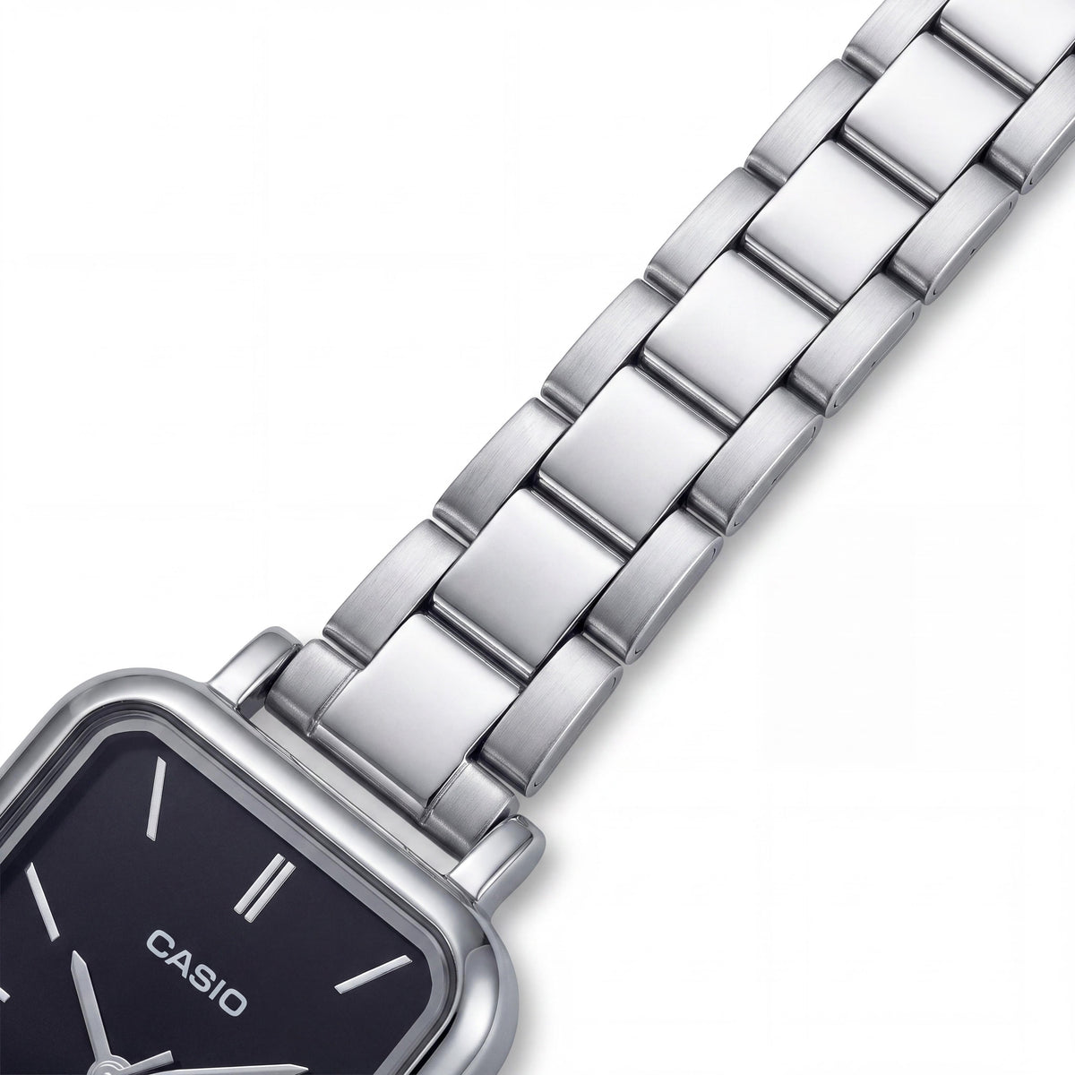 Casio LTP-V009D-1EUDF Women's Quartz Movement Silver Black Stainless Steel Water Resistant Analog Watch 22mm, Photo 3