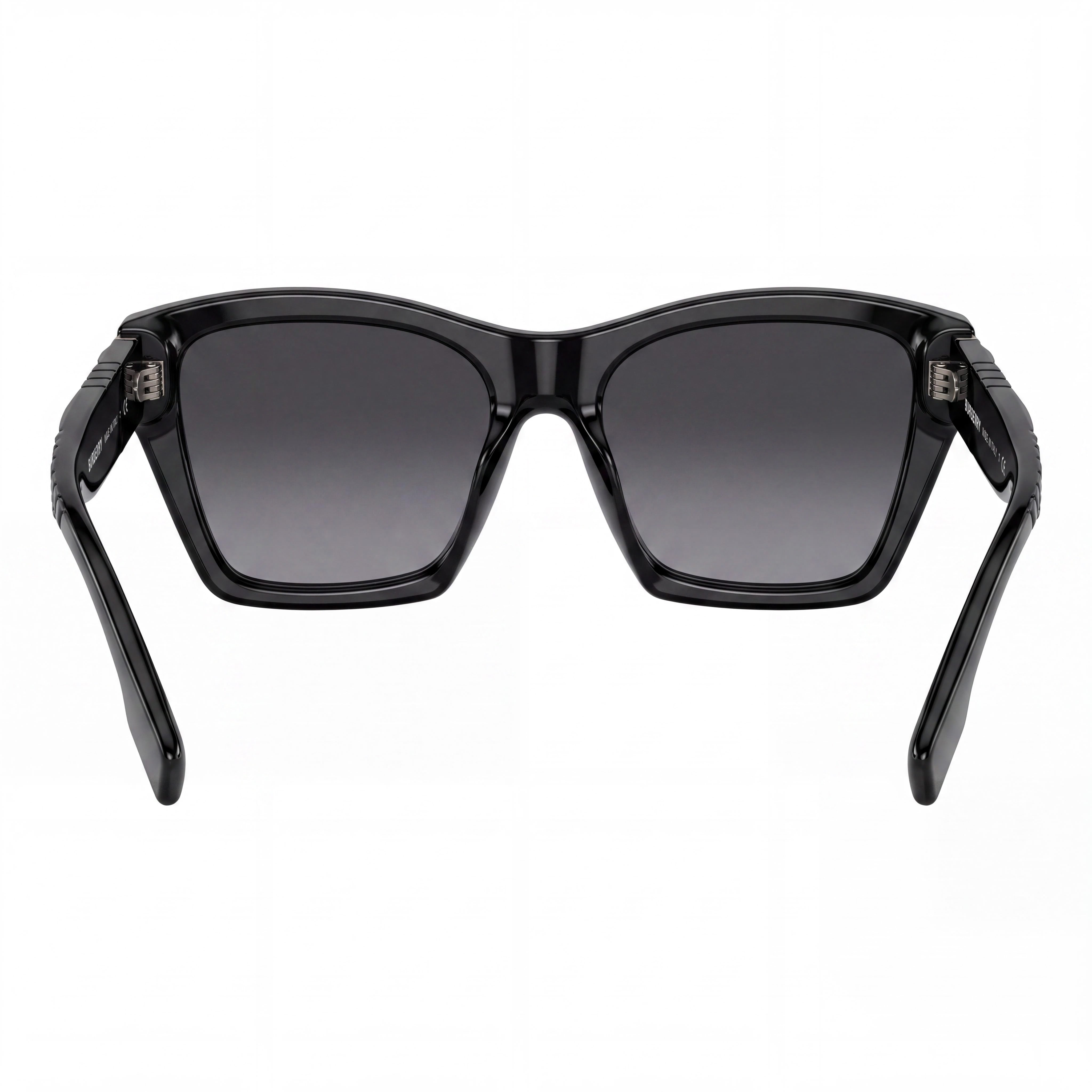 Gafas de sol BURBERRY Classic para mujer, armazón de plástico negro con degradado gris, micas grises con protección UV 54mm, Photo 4