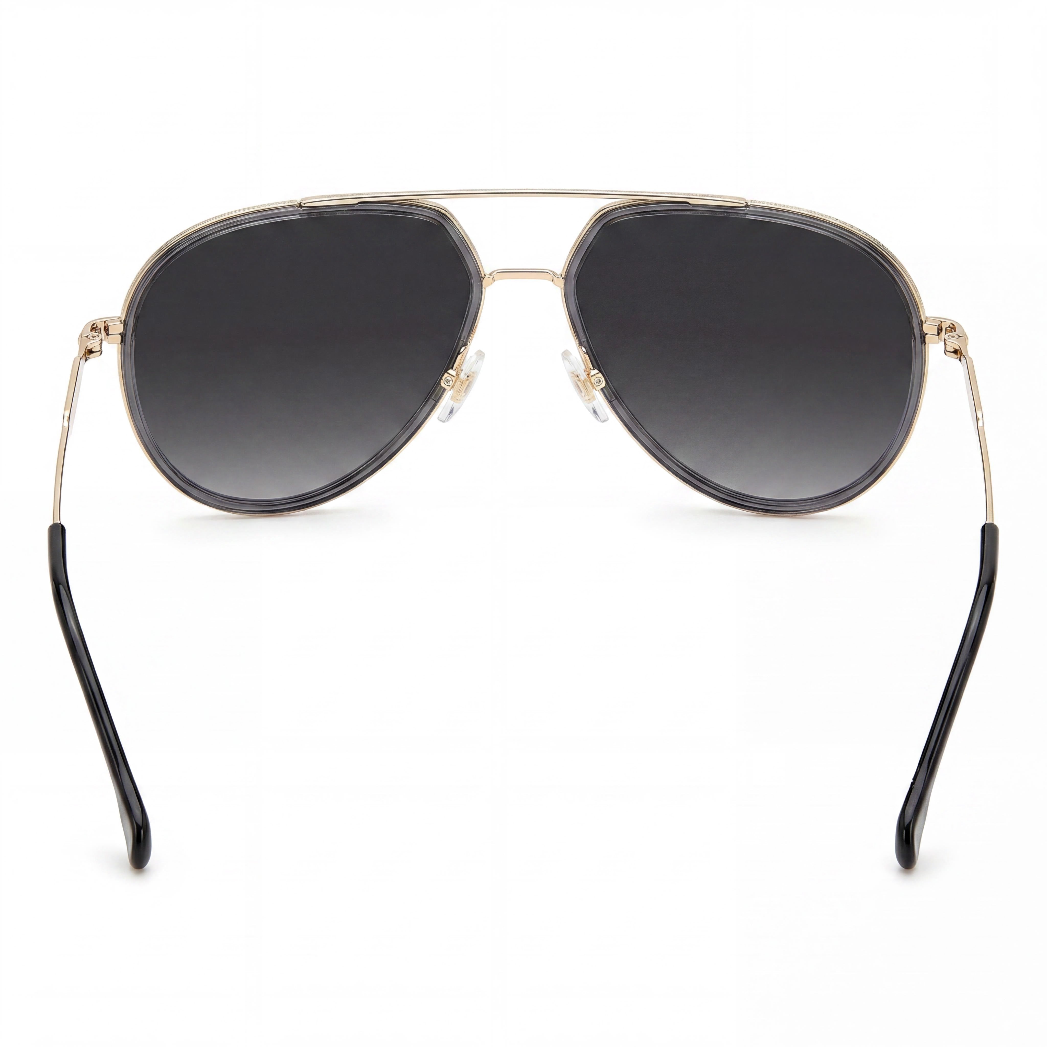 Carrera 295/S Gafas de sol unisex piloto de metal gris polarizadas con sombreado gris, 100 % protección UV, 58 mm, Photo 4