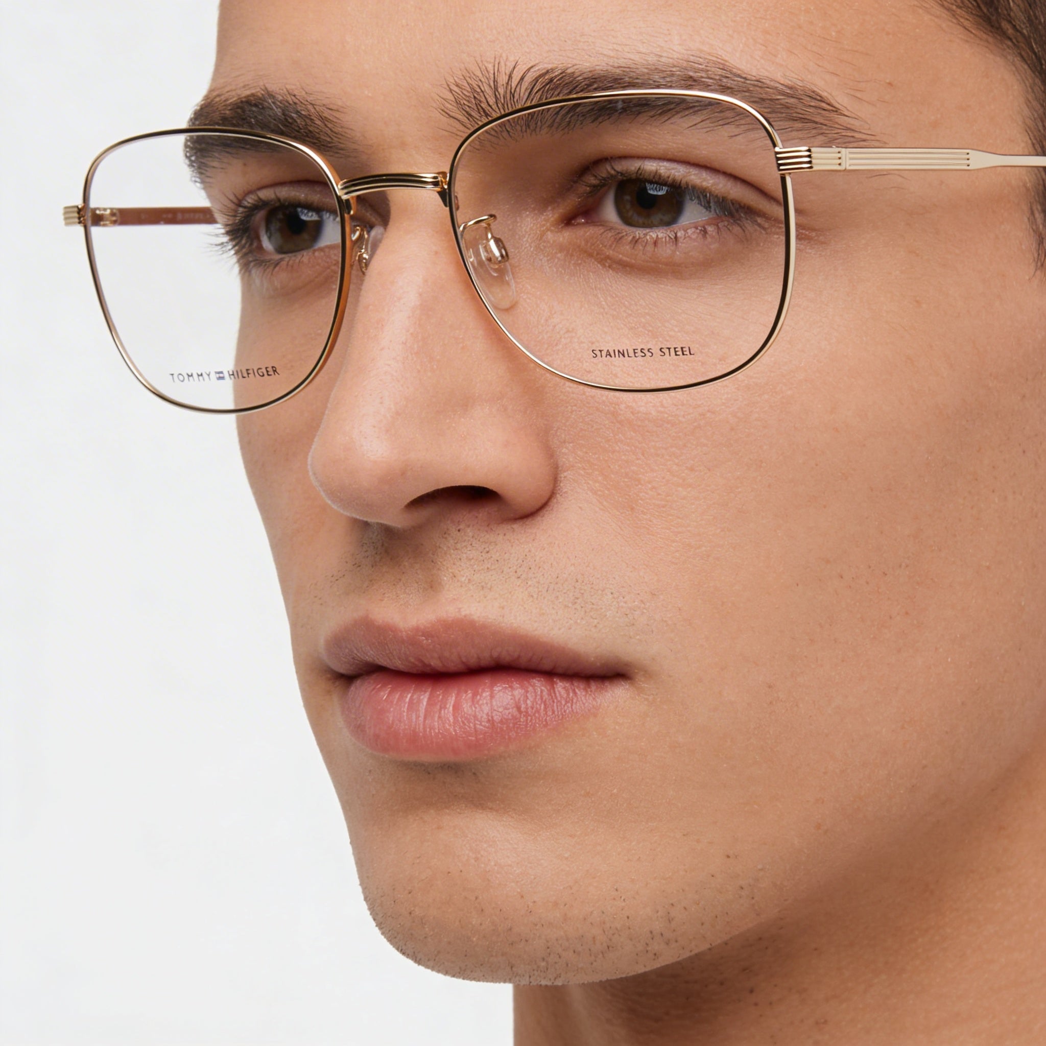 Gafas de sol Tommy Hilfiger Modern Collection Th 2061/f para hombre con montura de acero de aleación dorada y lentes de policarbonato de 57 mm, Photo 4