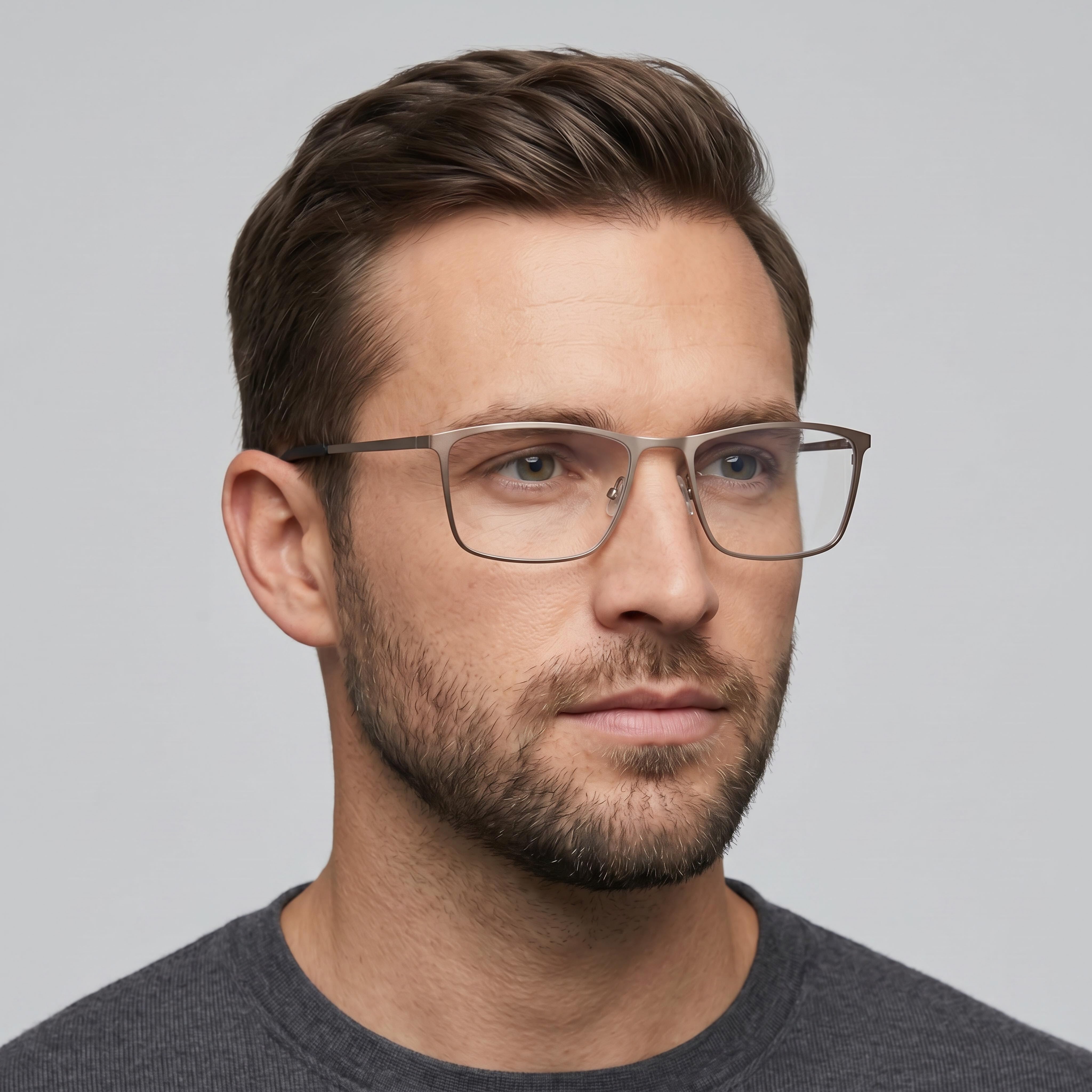 Chesterfield Classic CH 100 XL/T JCA Men's Grey Titanium Optical Frames, Lens Width 57mm, Bridge 18mm, Temple Length 150mm, Photo 3