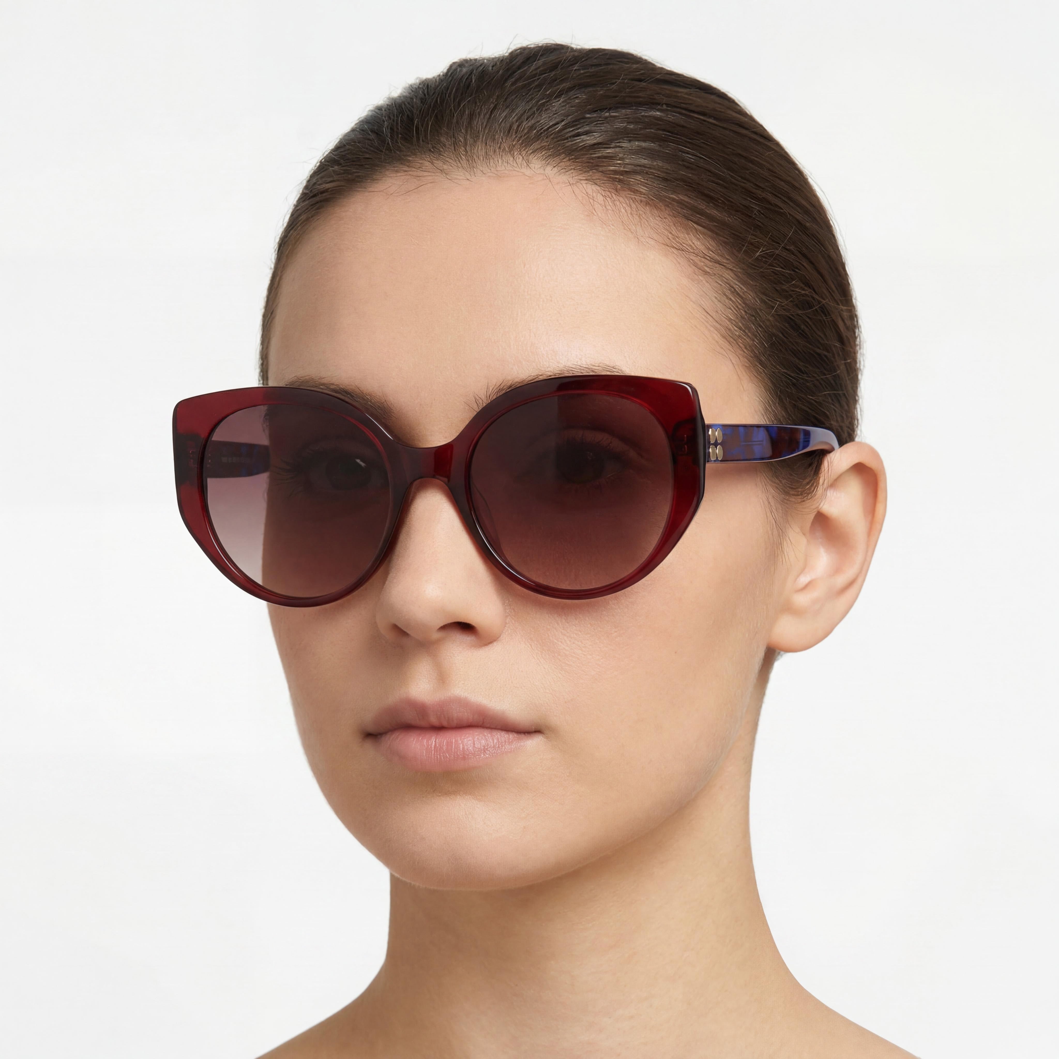 kate spade new york Seraphina/G/S Women's Red Ecological Oil Frame Non-Polarized Sunglasses 55mm Lens Width, Photo 4
