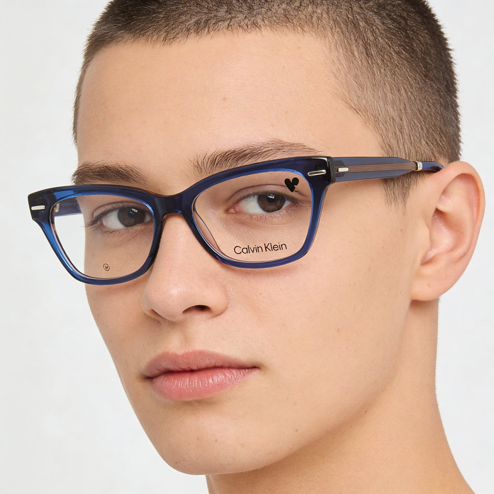 Calvin Klein Ck23512 Gafas Metálicas Unisex Azul Nude 52mm