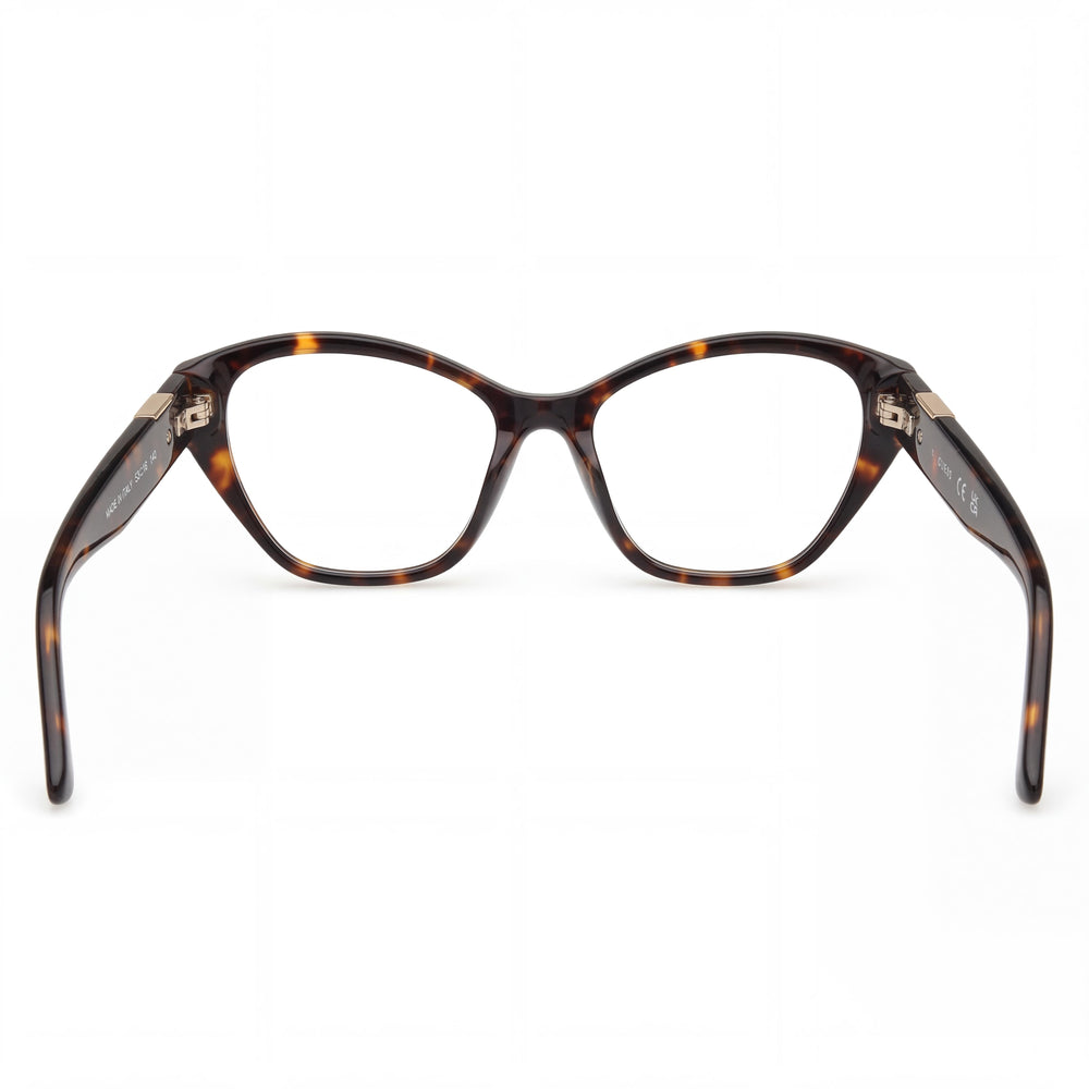 Guess Gu50162 Women's Dark Havana Frame Non- Polycarbonate Lens Eyeglass Frames, Size 51-16-135mm