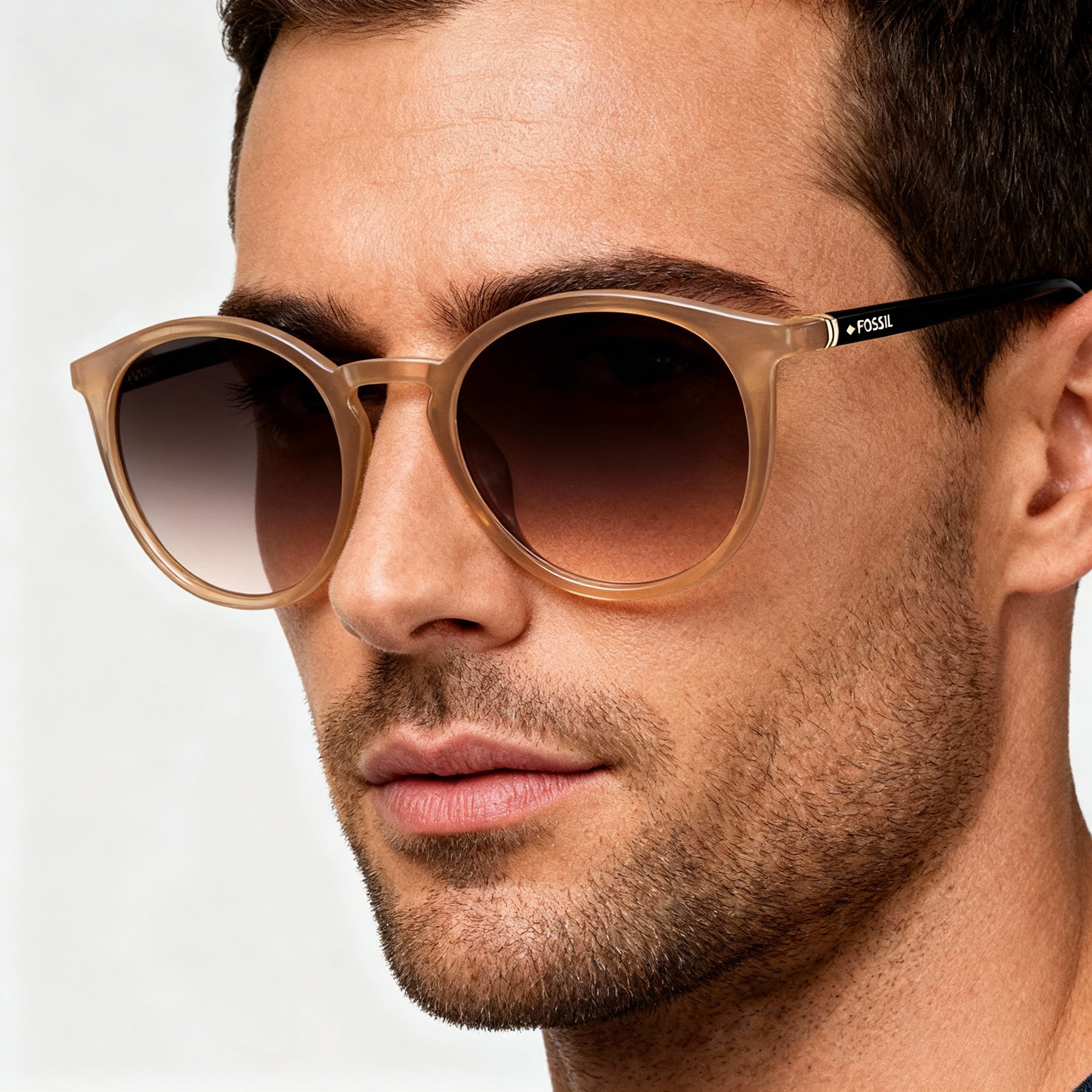 Fossil Fos 3092/S Men's Pear Pink Plastic Sunglasses with Pear Pink Gray Fuschia Lenses 50mm, Photo 4