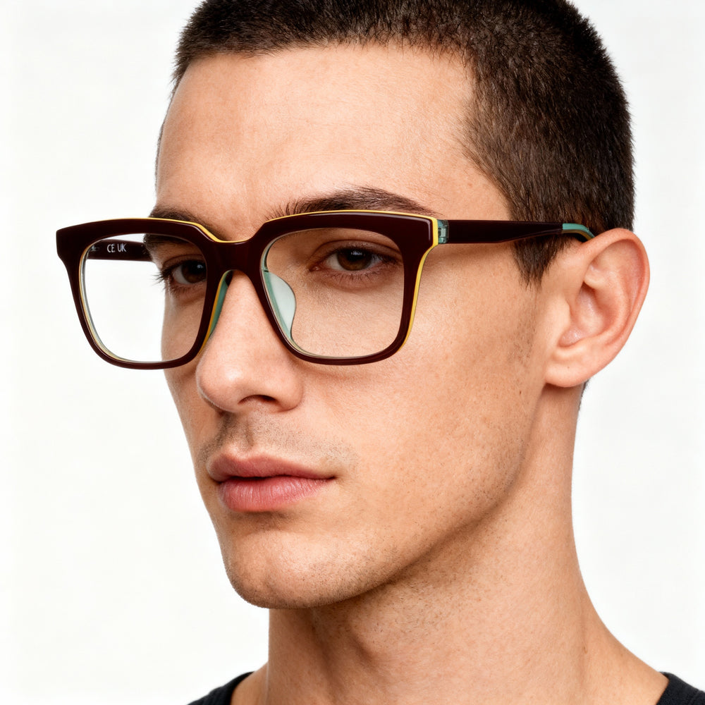 Nike 7167lb Men's Brown Metal Frame, Polarized Clear Polycarbonate Lenses, Lens Width 52mm, Bridge 19mm, Temple 145mm