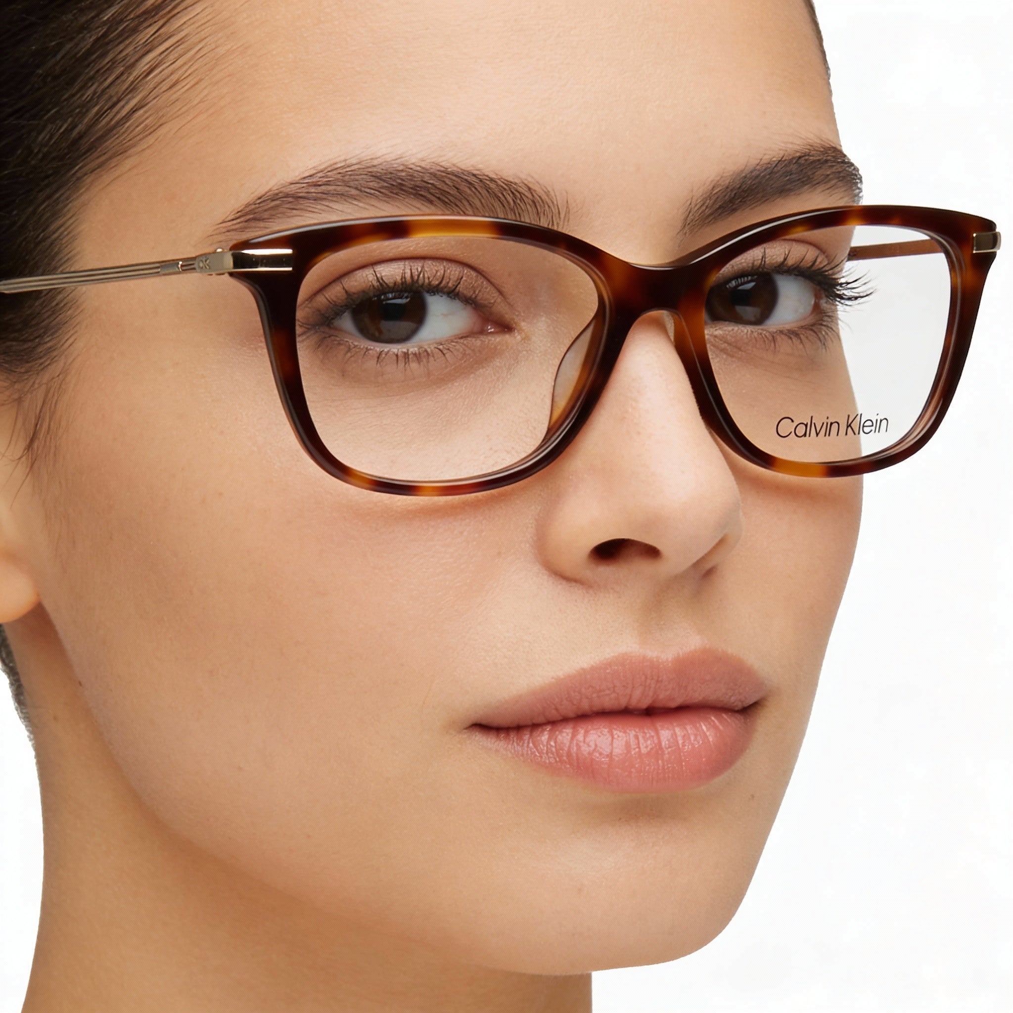 Calvin Klein Ck22501 Women’s Acetate Frame Sunglasses in Brown Havana with Brown Havana Lenses, 54mm, Photo 3