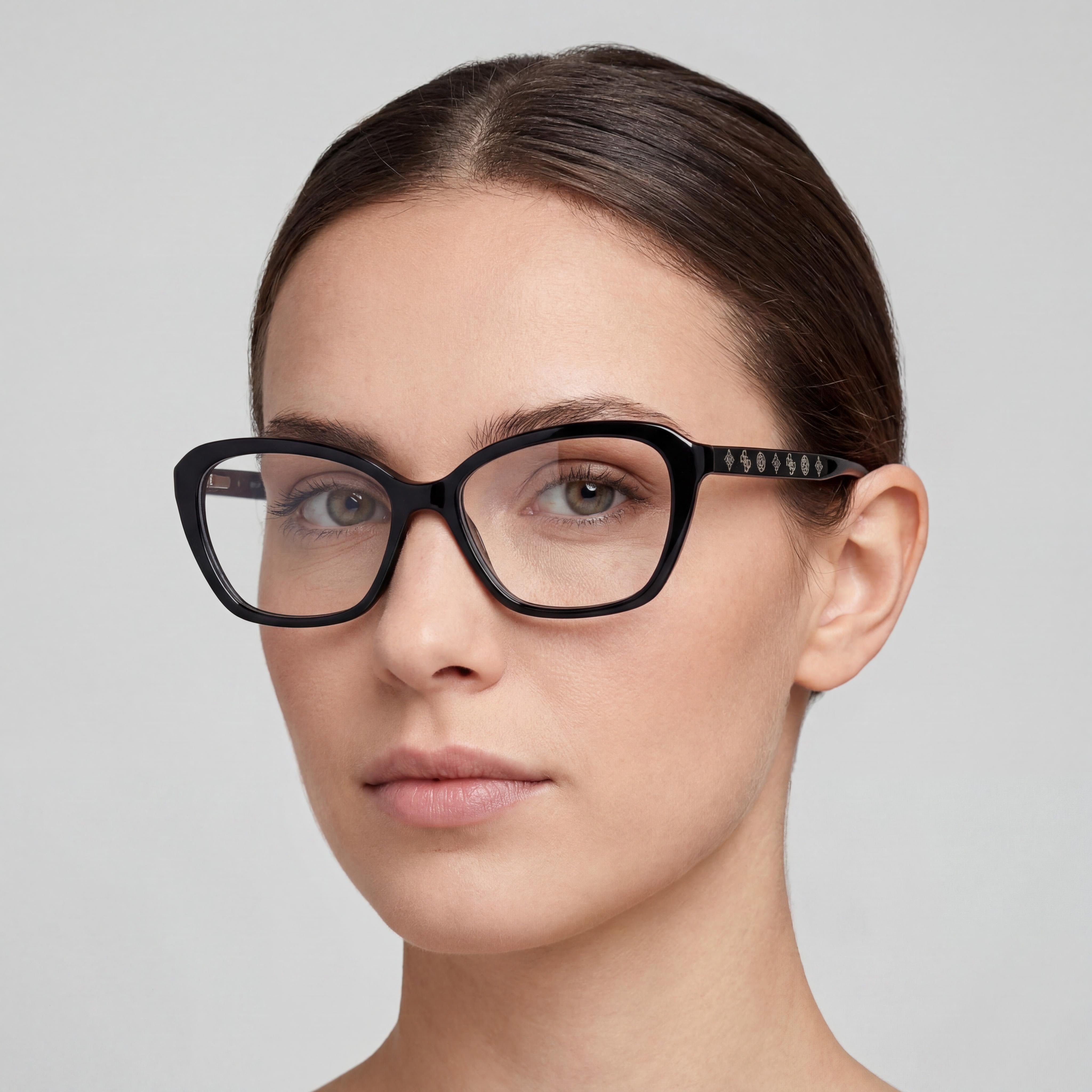 Marcolin GU50115 Women's Eyewear, Shiny Black Frame with Multicoloured Compound Lenses, Size 2-14-140, Photo 4