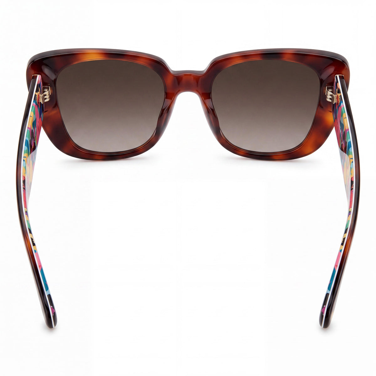Gafas de sol rectangulares de acetato ligero Fabia/S Havana Brown de 51 mm para mujer de kate spade new york con 100 % protección UV, Photo 4