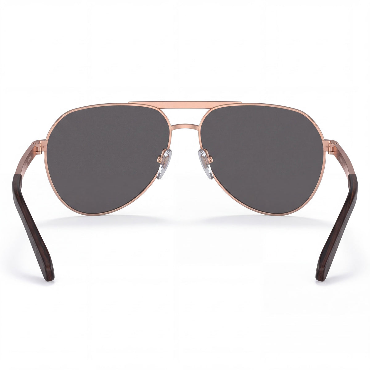 Bvlgari 200781 Gafas de sol polarizadas de aviador para hombre de metal plateado mate / Gris oscuro 62mm, Photo 3