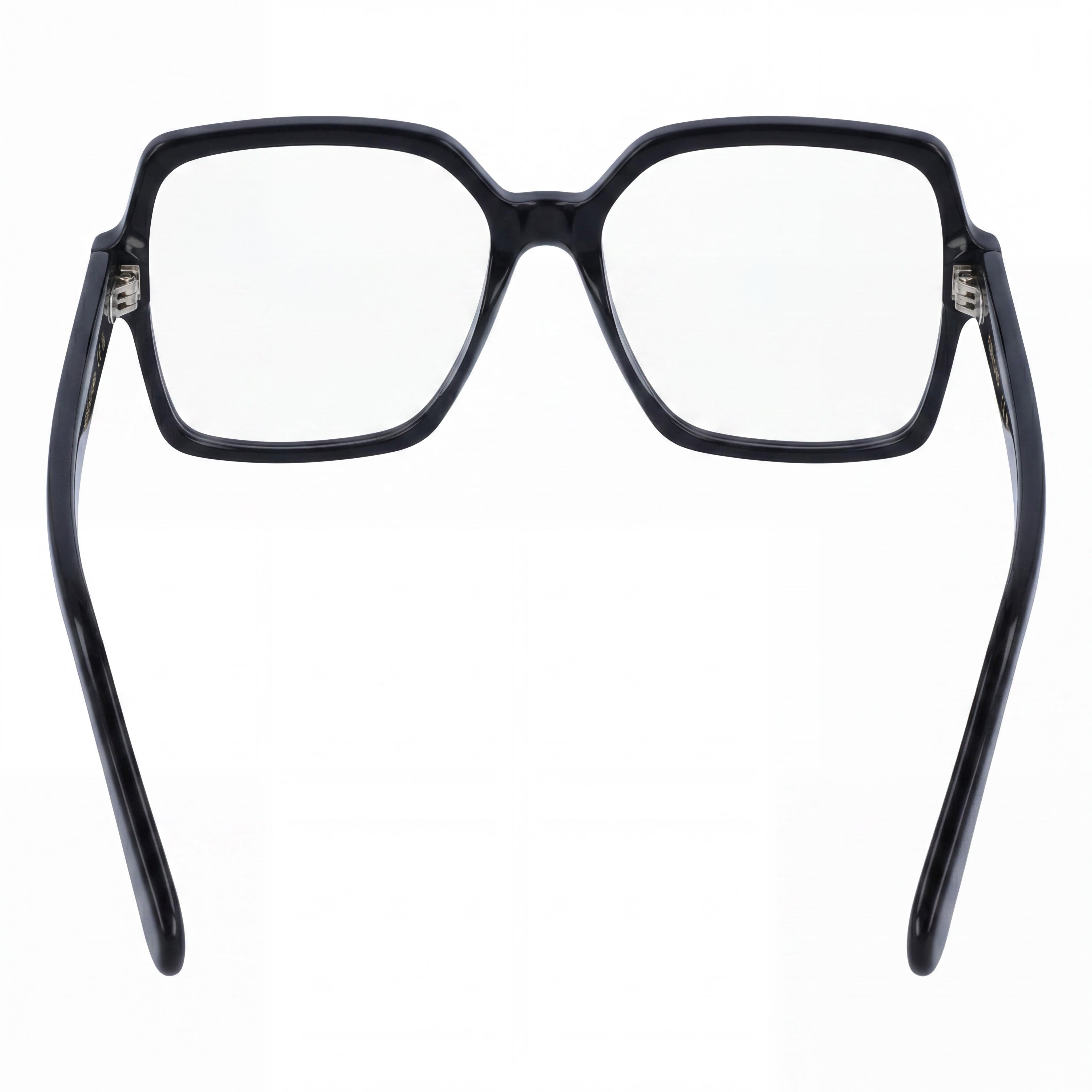 Ferragamo Sf3031 Eyeglasses for Women, Black Acetate Frame with Clear Polycarbonate Lenses, 56mm, Photo 3