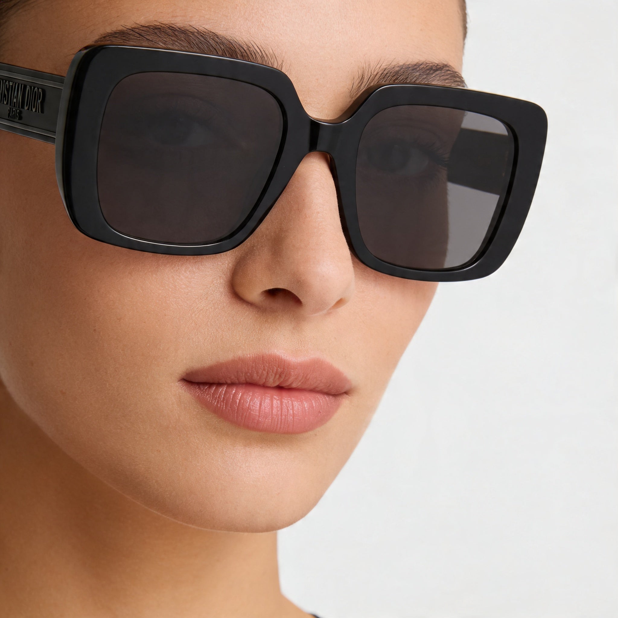 Dior WILDIOR S3U Women's Classic Style Black Plastic Grey UV Protected Sunglasses 55mm, Photo 4
