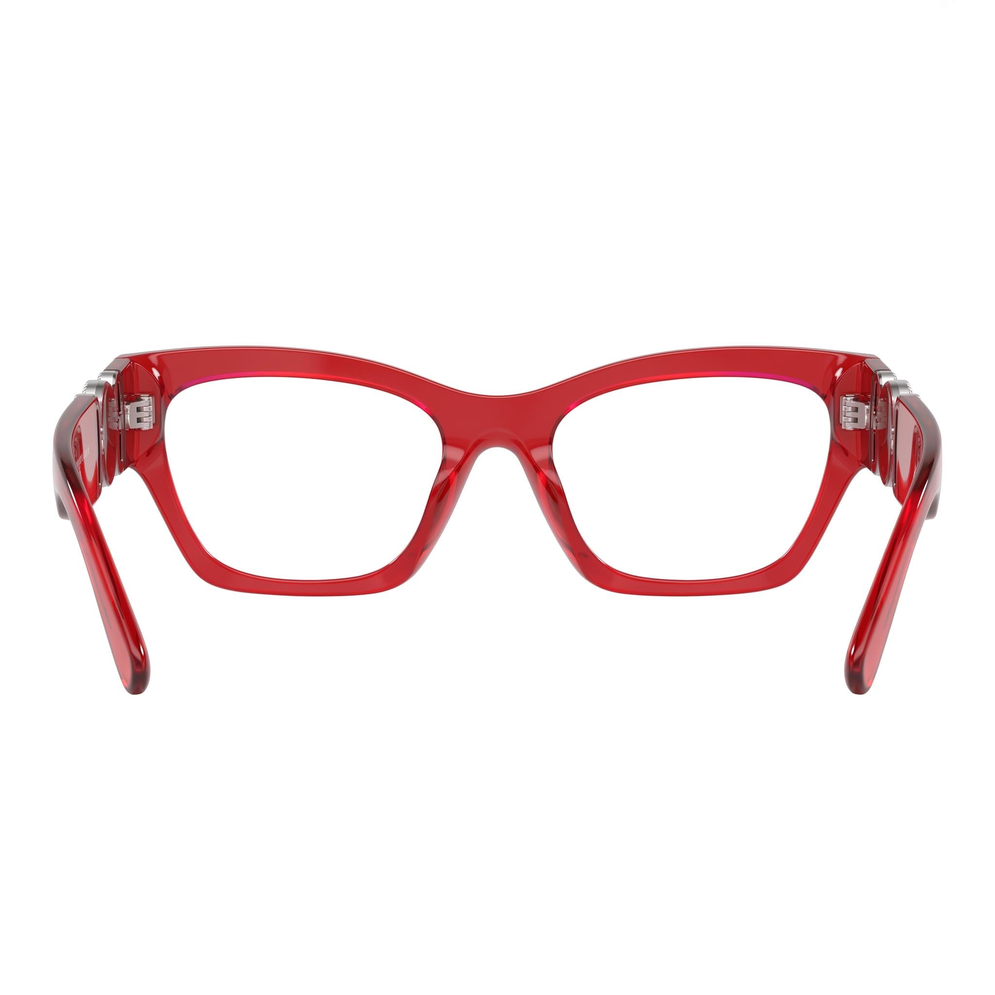 Versace Ve 3367 U Women's Red Transparent Injected Frame Polycarbonate Eyeglasses 52mm, Photo 4